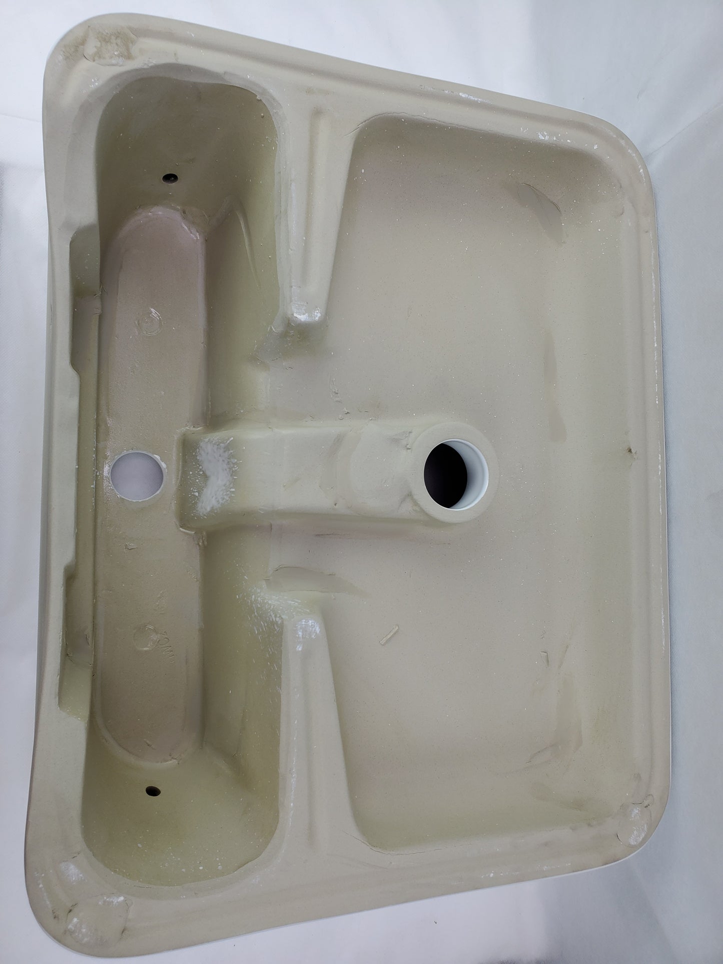 20.9-in. x 16.73-in. Rectangle Bathroom Vessel Sink White Enamel Glaze