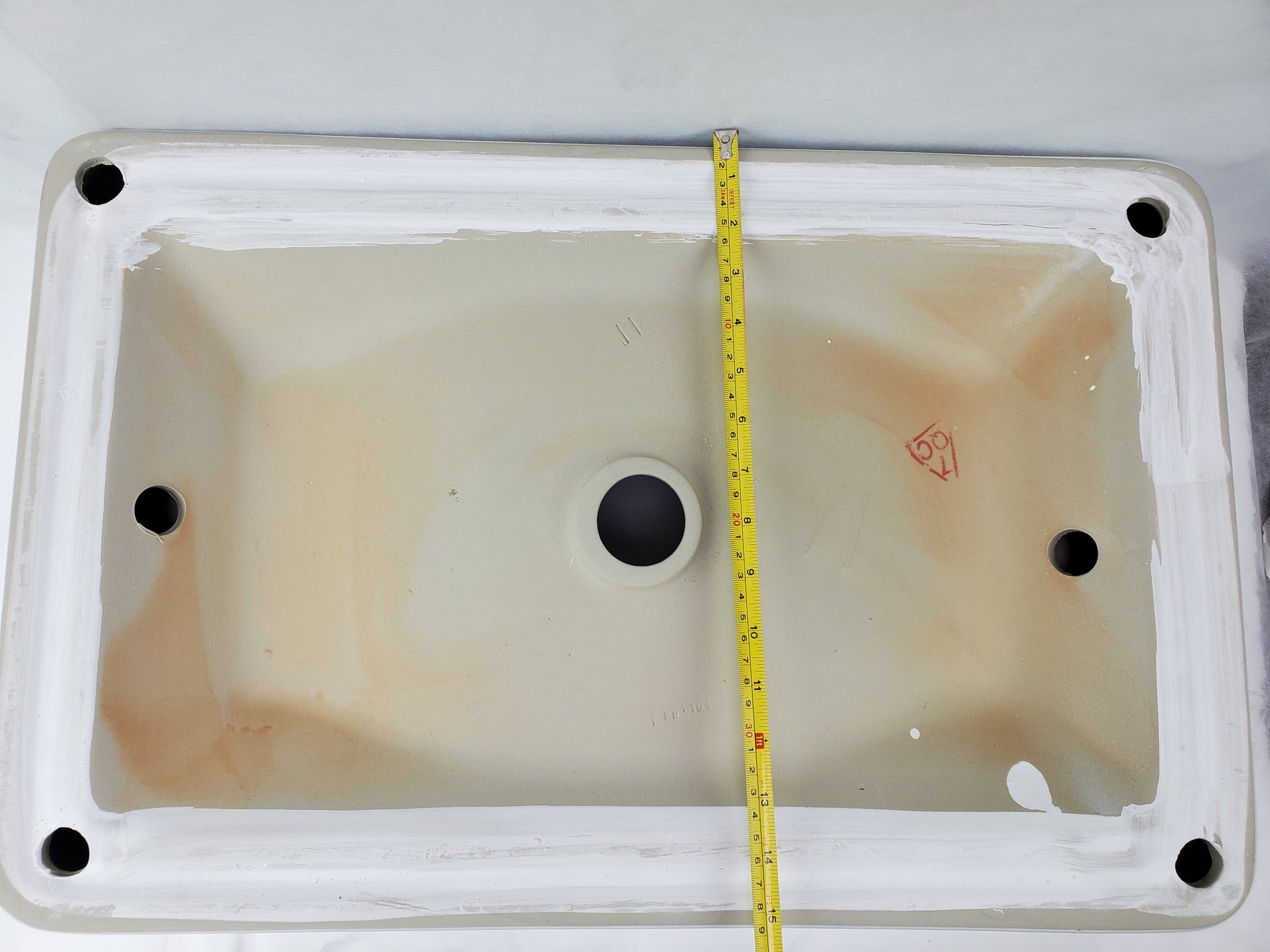 23-in. x 15-in. Rectangle Bathroom Vessel Sink White Enamel Glaze