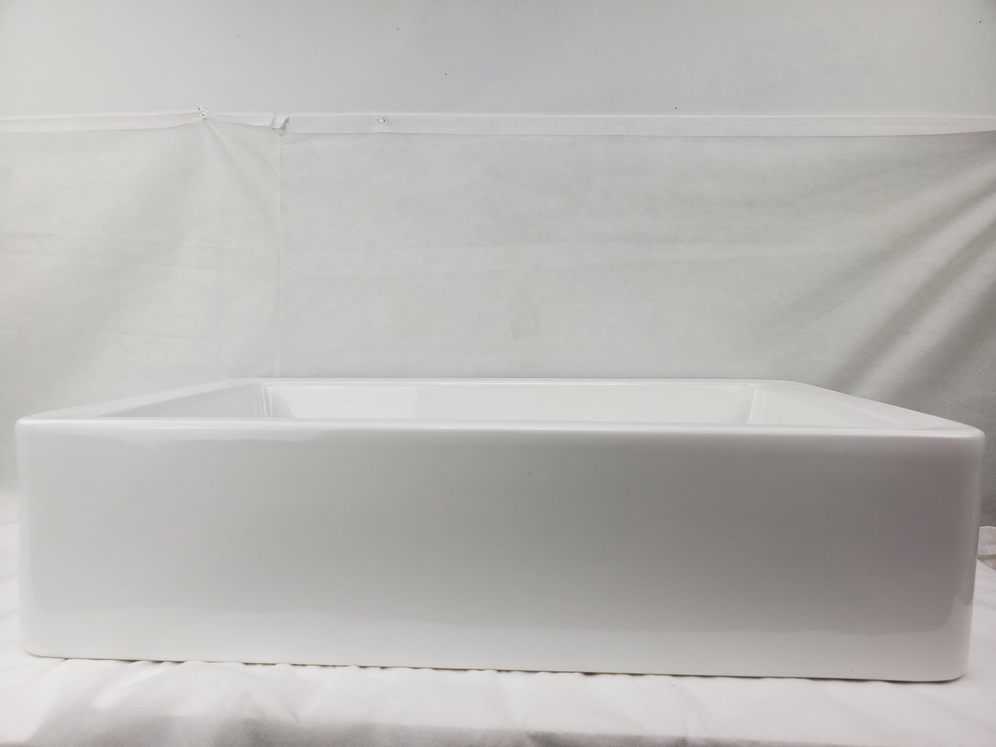 23-in. x 15-in. Rectangle Bathroom Vessel Sink White Enamel Glaze