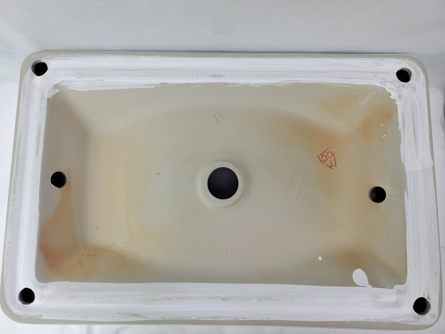 23-in. x 15-in. Rectangle Bathroom Vessel Sink White Enamel Glaze