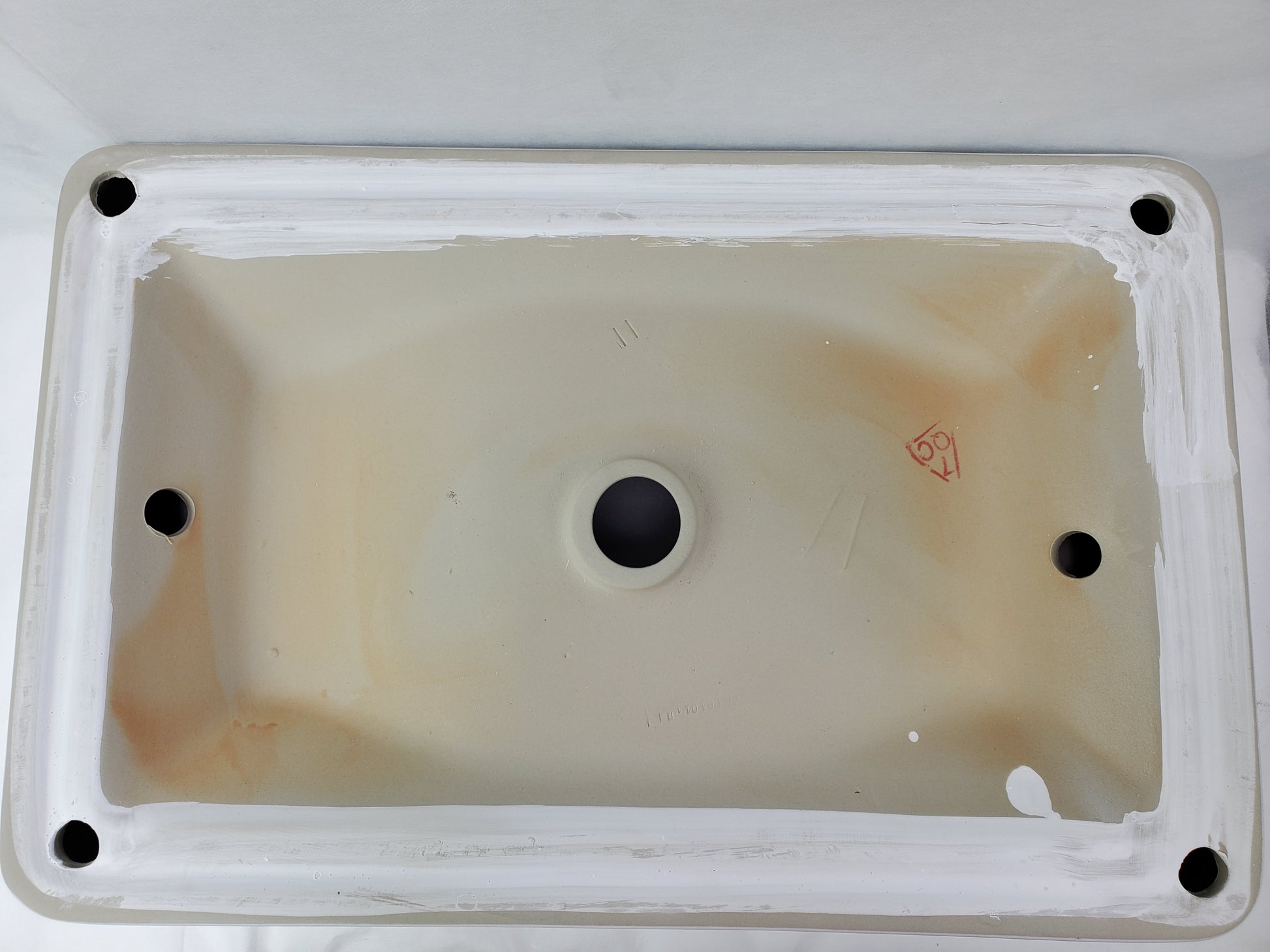 23-in. x 15-in. Rectangle Bathroom Vessel Sink White Enamel Glaze