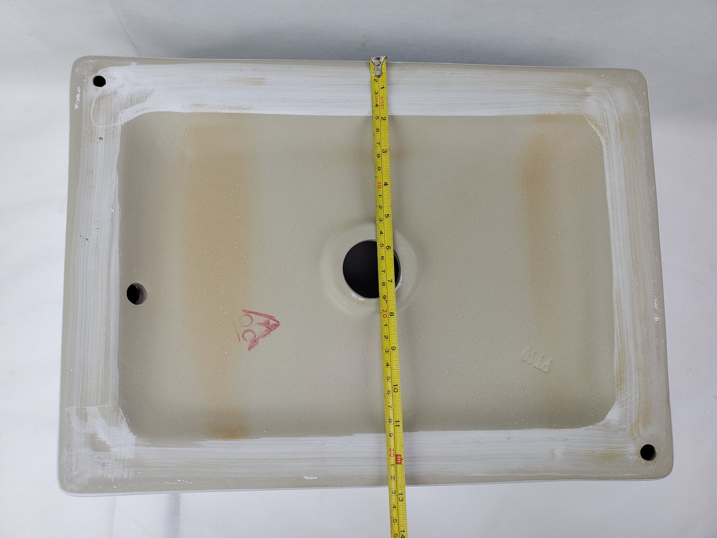 18.5-in. x 13-in. Rectangle Bathroom Vessel Sink White Enamel Glaze