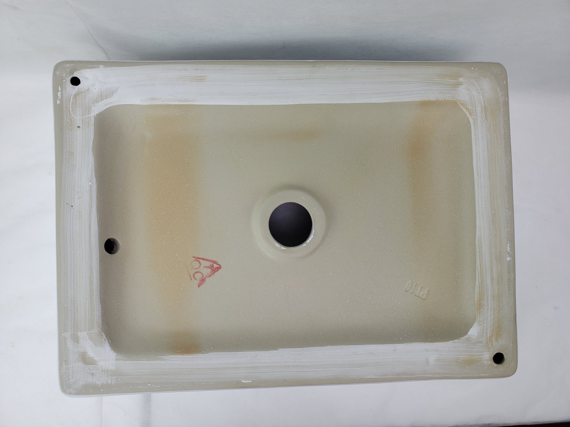 18.5-in. x 13-in. Rectangle Bathroom Vessel Sink White Enamel Glaze