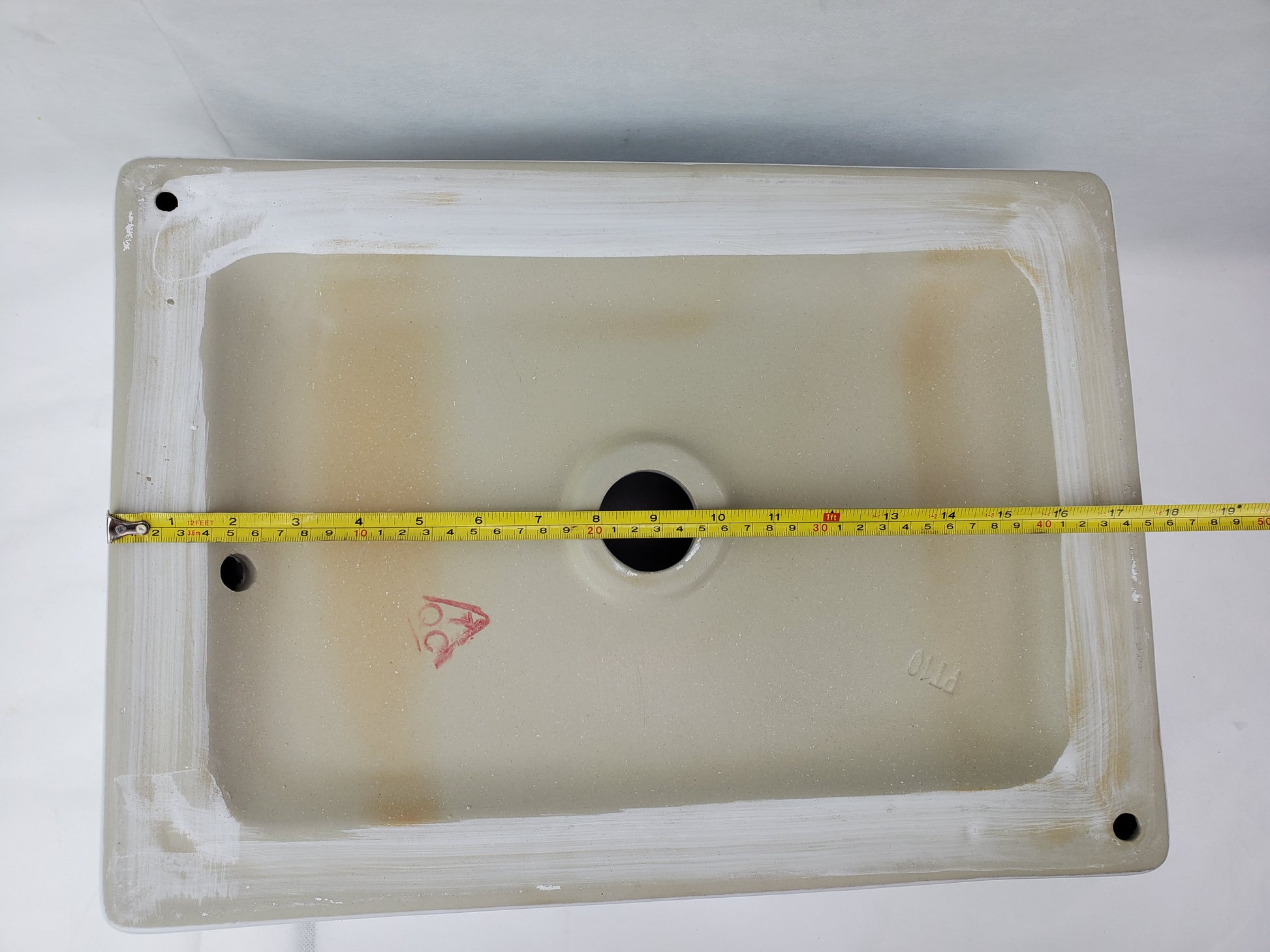 18.5-in. x 13-in. Rectangle Bathroom Vessel Sink White Enamel Glaze