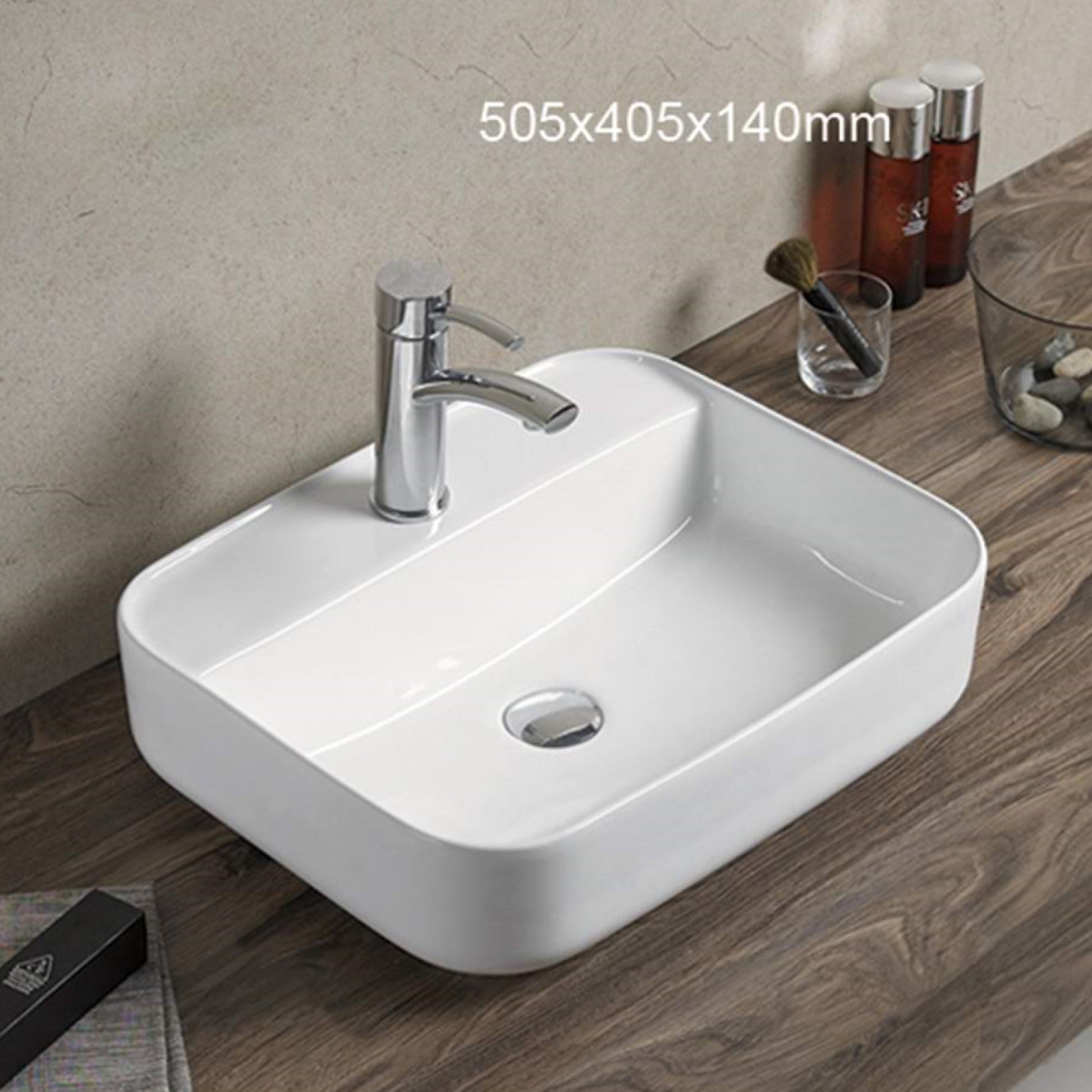 20-in. x 16-in. Rectangle Bathroom Vessel Sink White Enamel Glaze