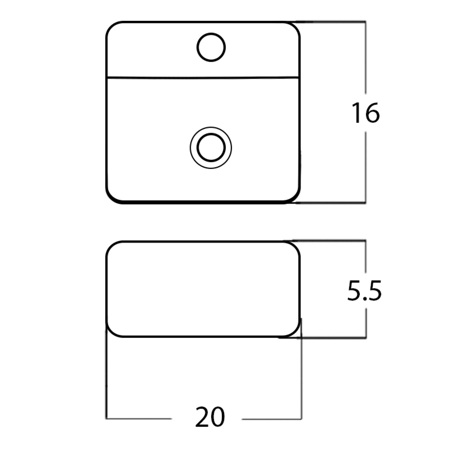 20-in. x 16-in. Rectangle Bathroom Vessel Sink White Enamel Glaze