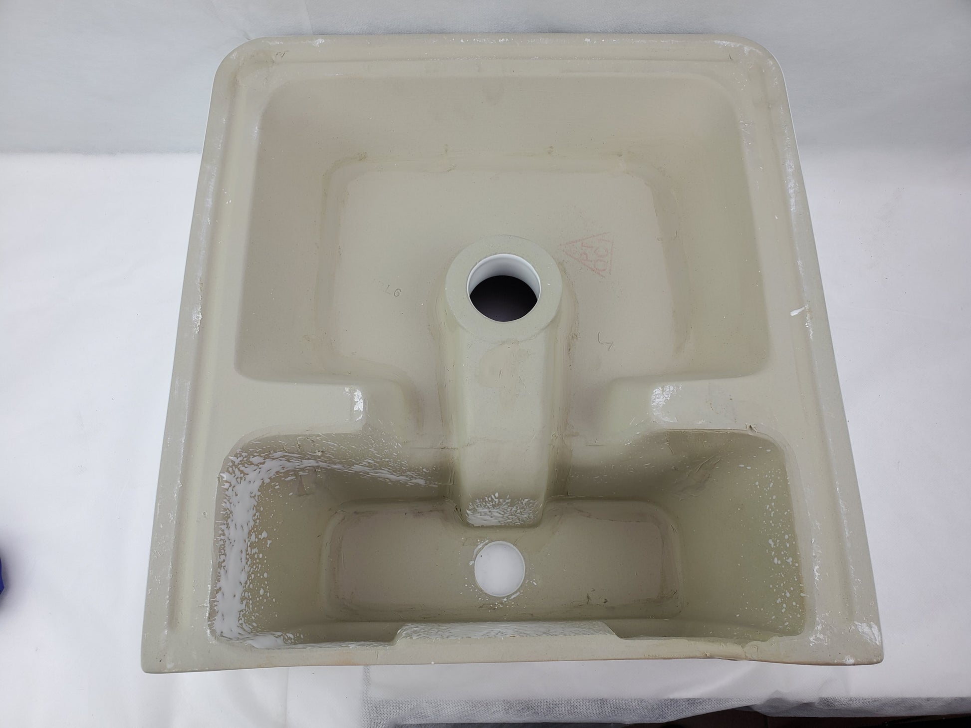15.7-in. x 16.7-in. Rectangle Bathroom Vessel Sink White Enamel Glaze