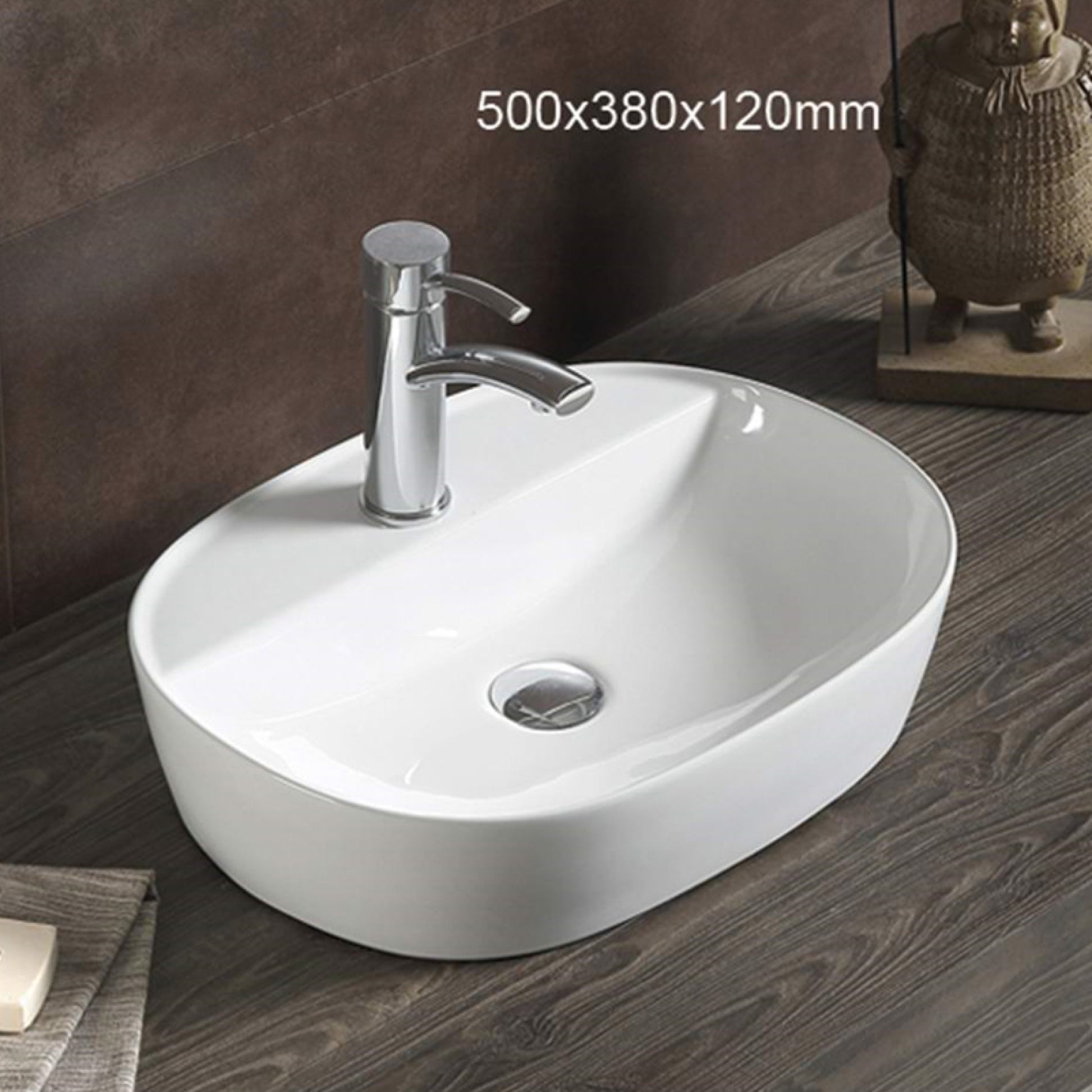 19.7-in. x 15-in. Rectangle Bathroom Vessel Sink White Enamel Glaze