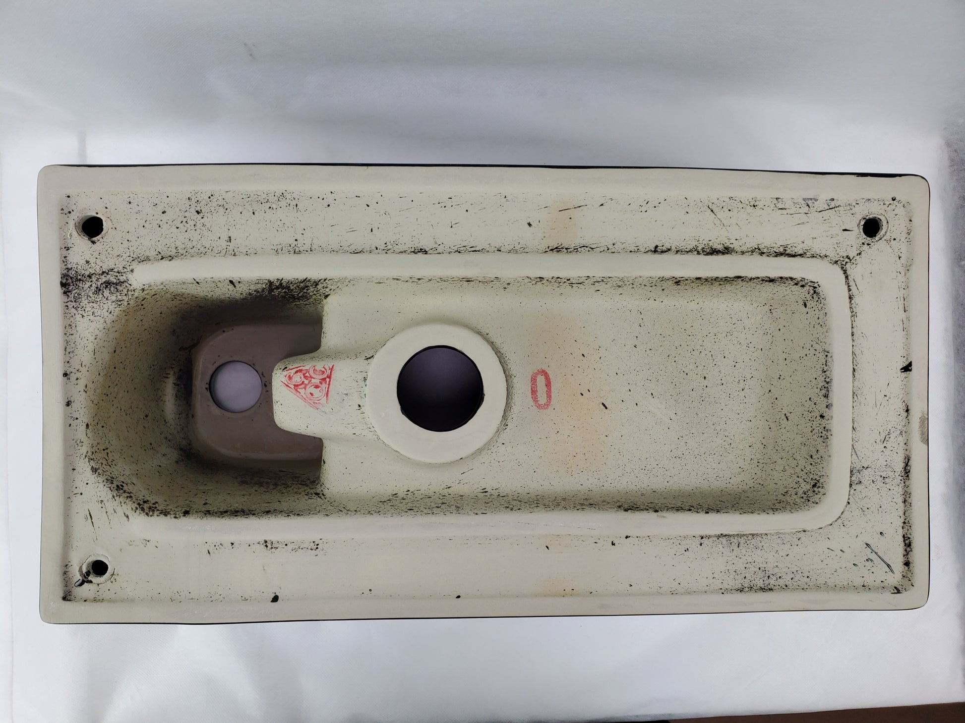 19-in. x 9.5-in. Rectangle Bathroom Vessel Sink Black Enamel Glaze