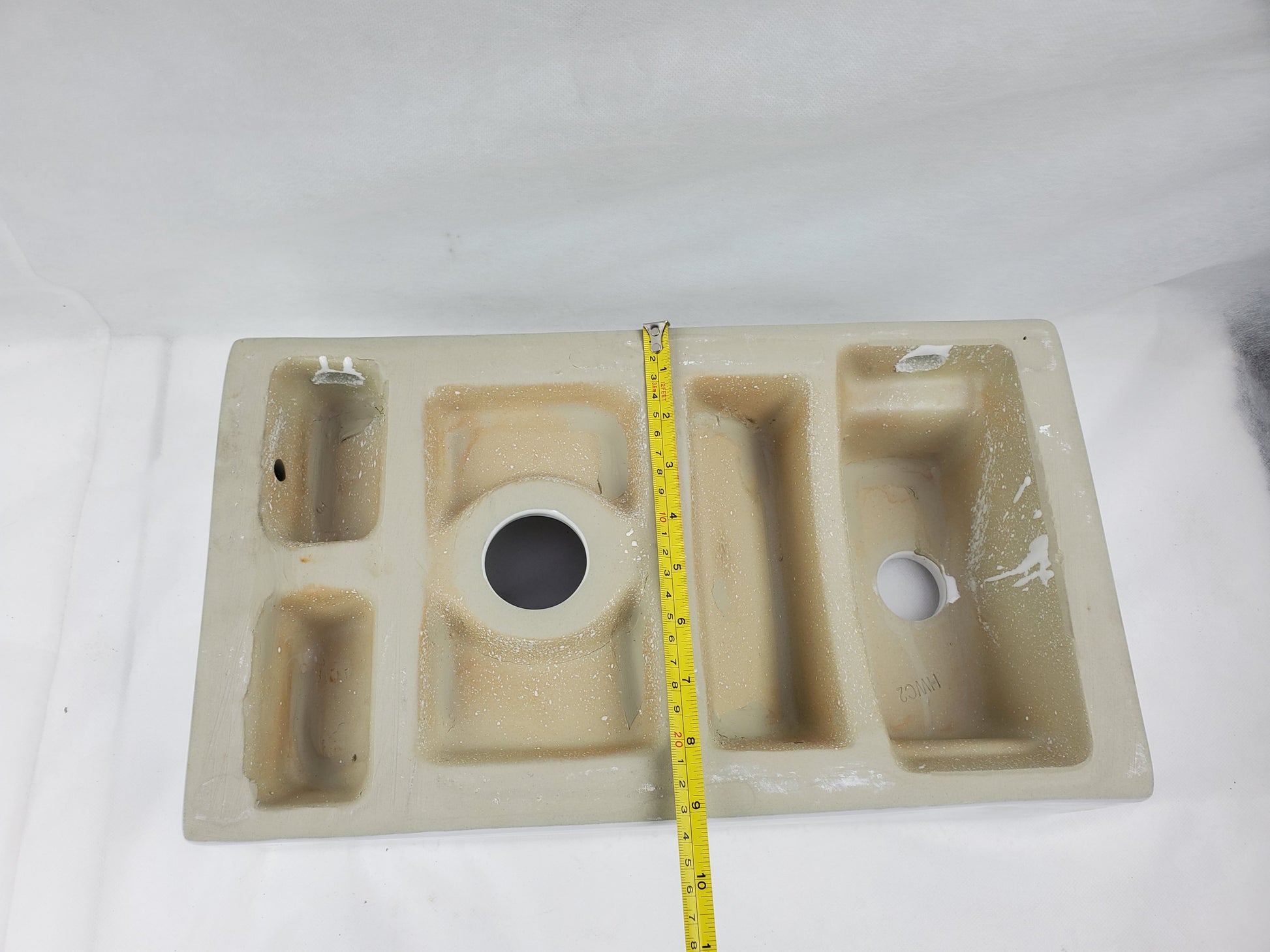 16.3-in. x 8.7-in. Rectangle Bathroom Vessel Sink White Enamel Glaze