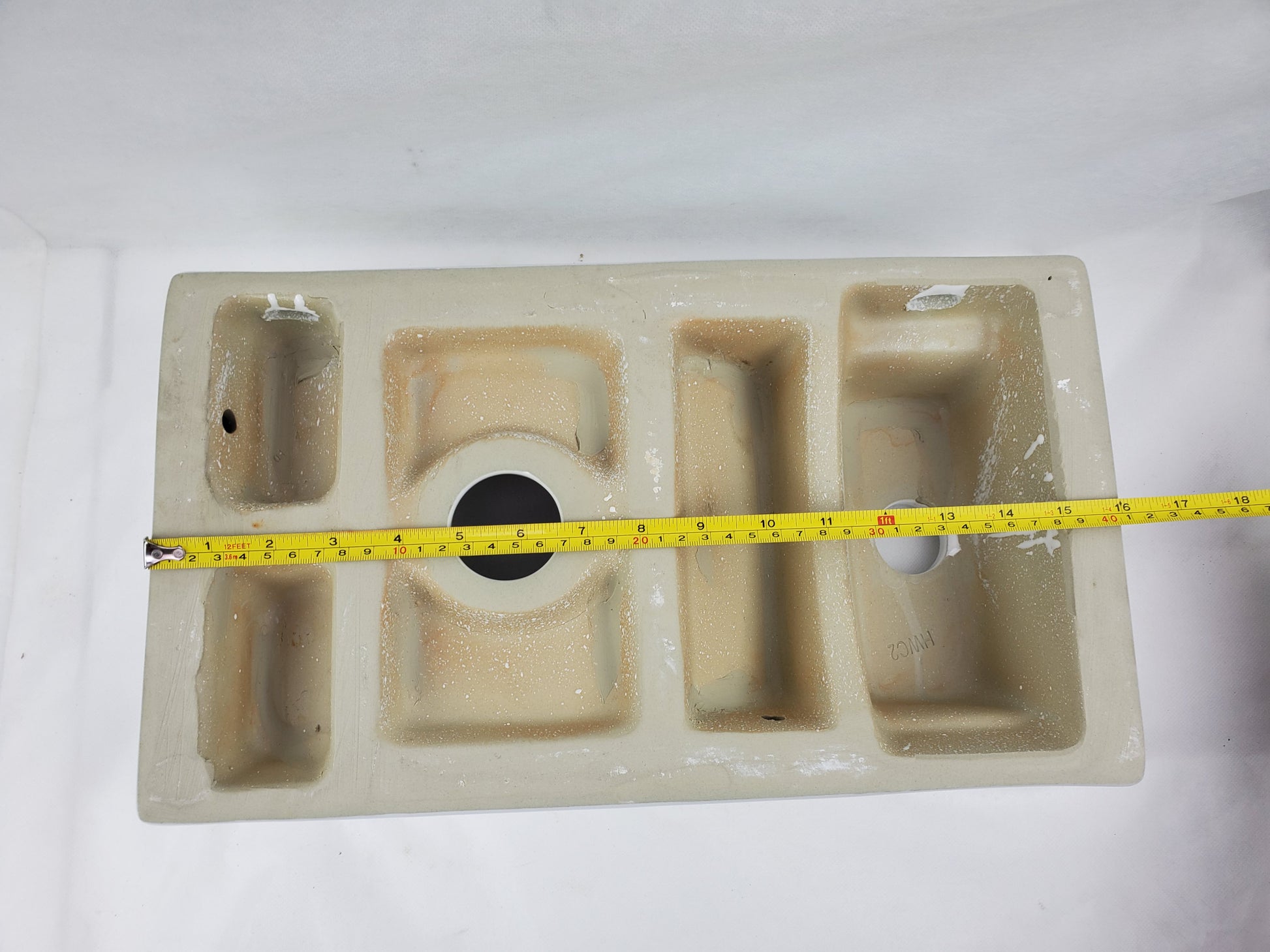 16.3-in. x 8.7-in. Rectangle Bathroom Vessel Sink White Enamel Glaze