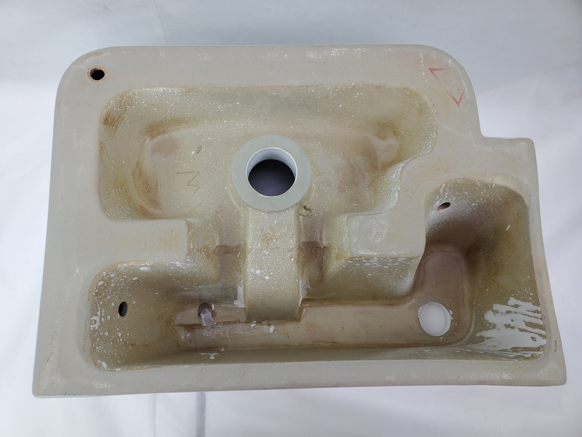 17.5-in. x 12.6-in. Rectangle Bathroom Vessel Sink White Enamel Glaze