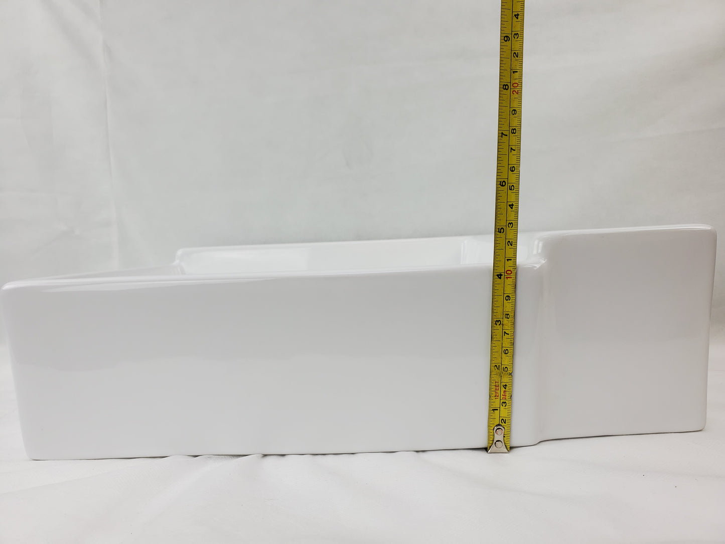 16.5-in. x 11.8-in. Rectangle Bathroom Vessel Sink White Enamel Glaze
