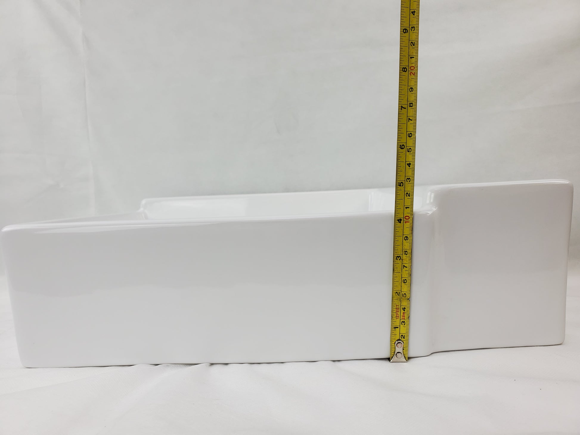 16.5-in. x 11.8-in. Rectangle Bathroom Vessel Sink White Enamel Glaze