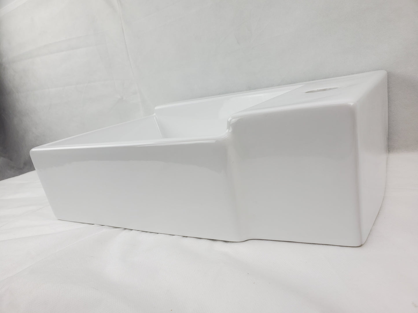 16.5-in. x 11.8-in. Rectangle Bathroom Vessel Sink White Enamel Glaze