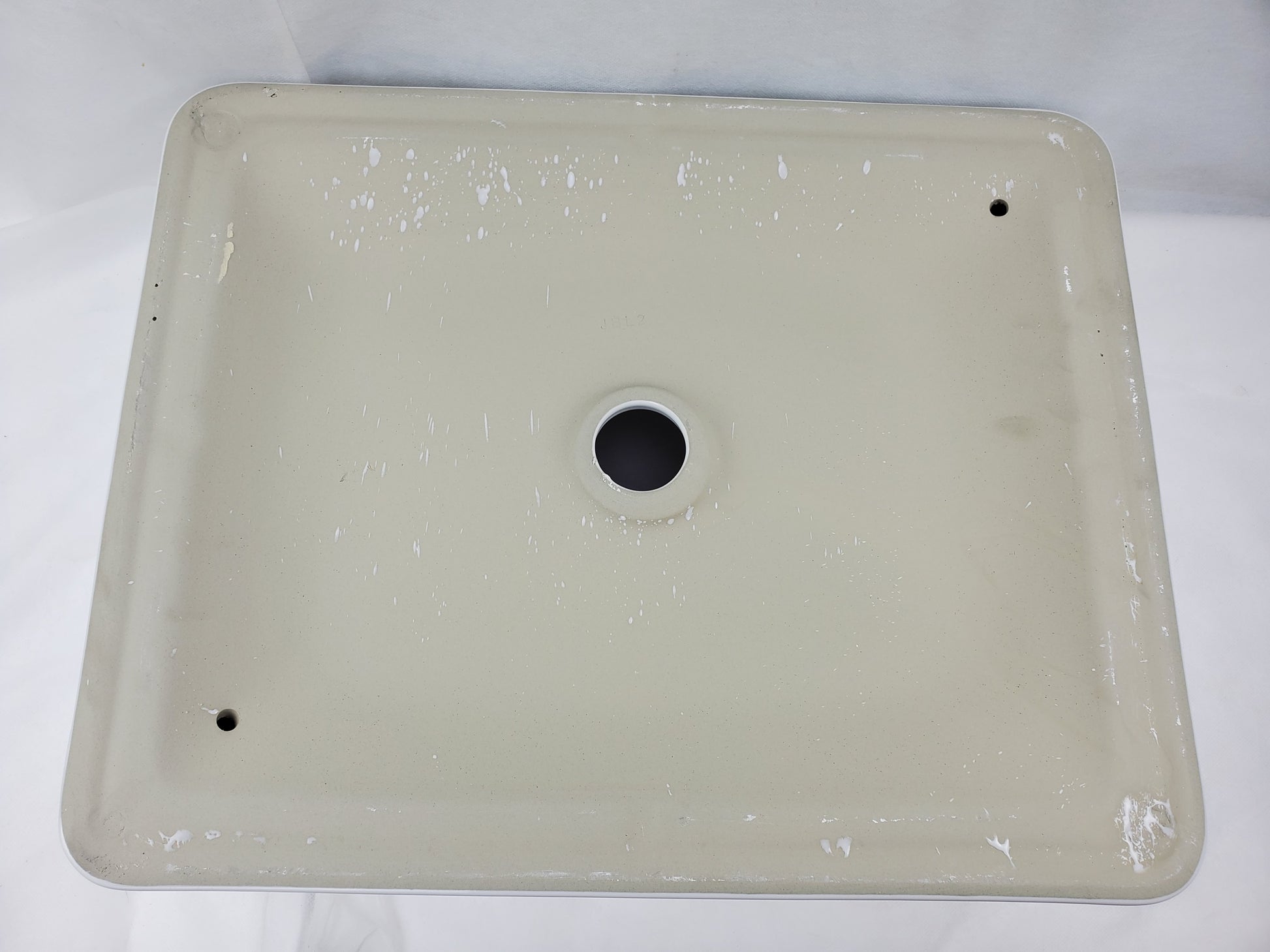 19.9-in. x 15.7-in. Rectangle Bathroom Vessel Sink White Enamel Glaze