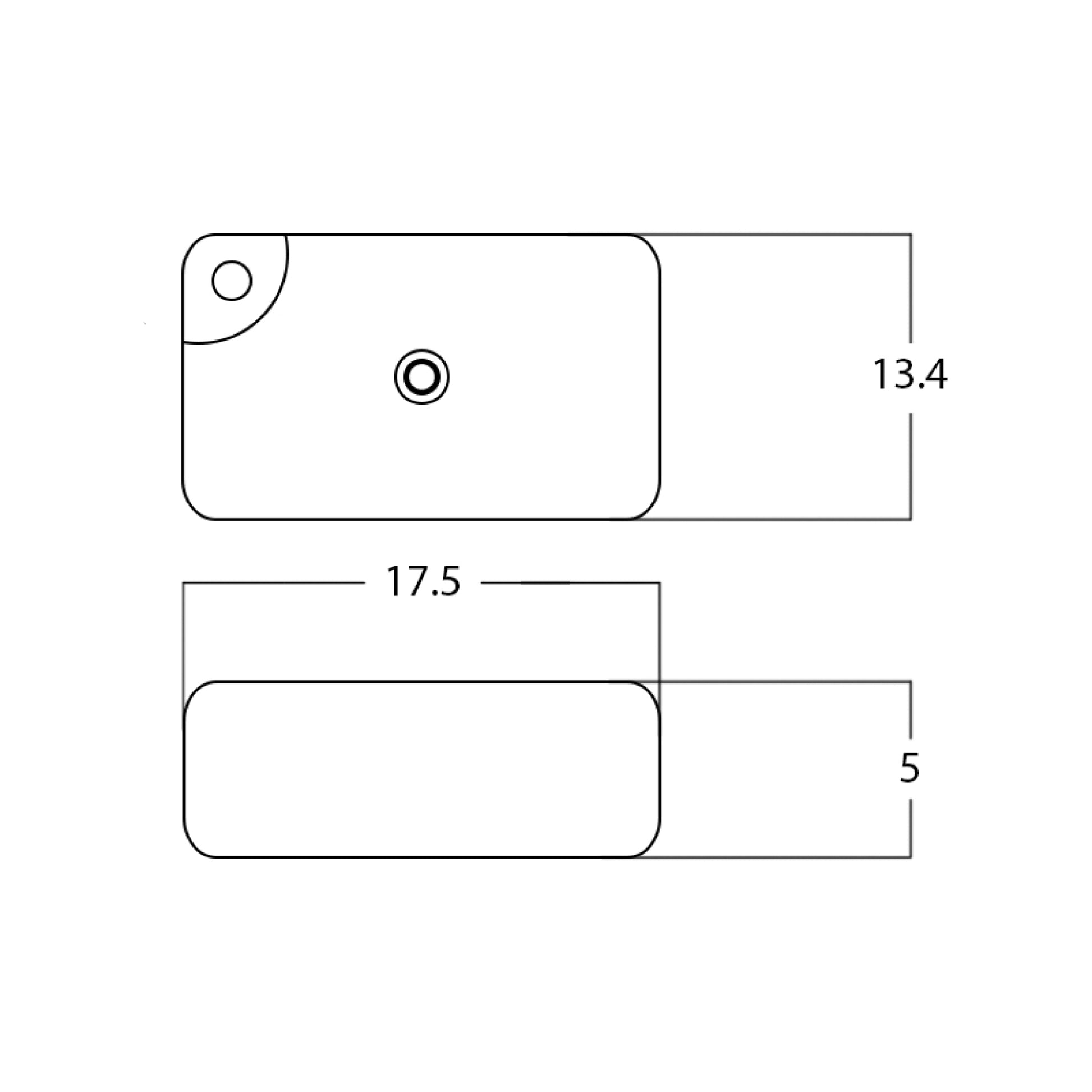 17.5-in. x 13.4-in. Rectangle Bathroom Vessel Sink White Enamel Glaze
