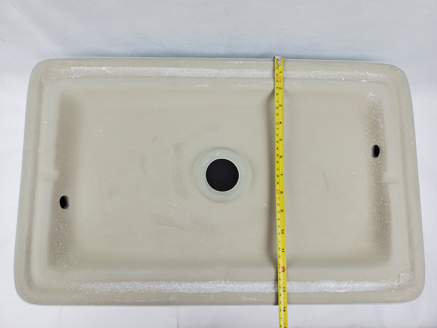 23-in. x 14.6-in. Rectangle Bathroom Vessel Sink White Enamel Glaze