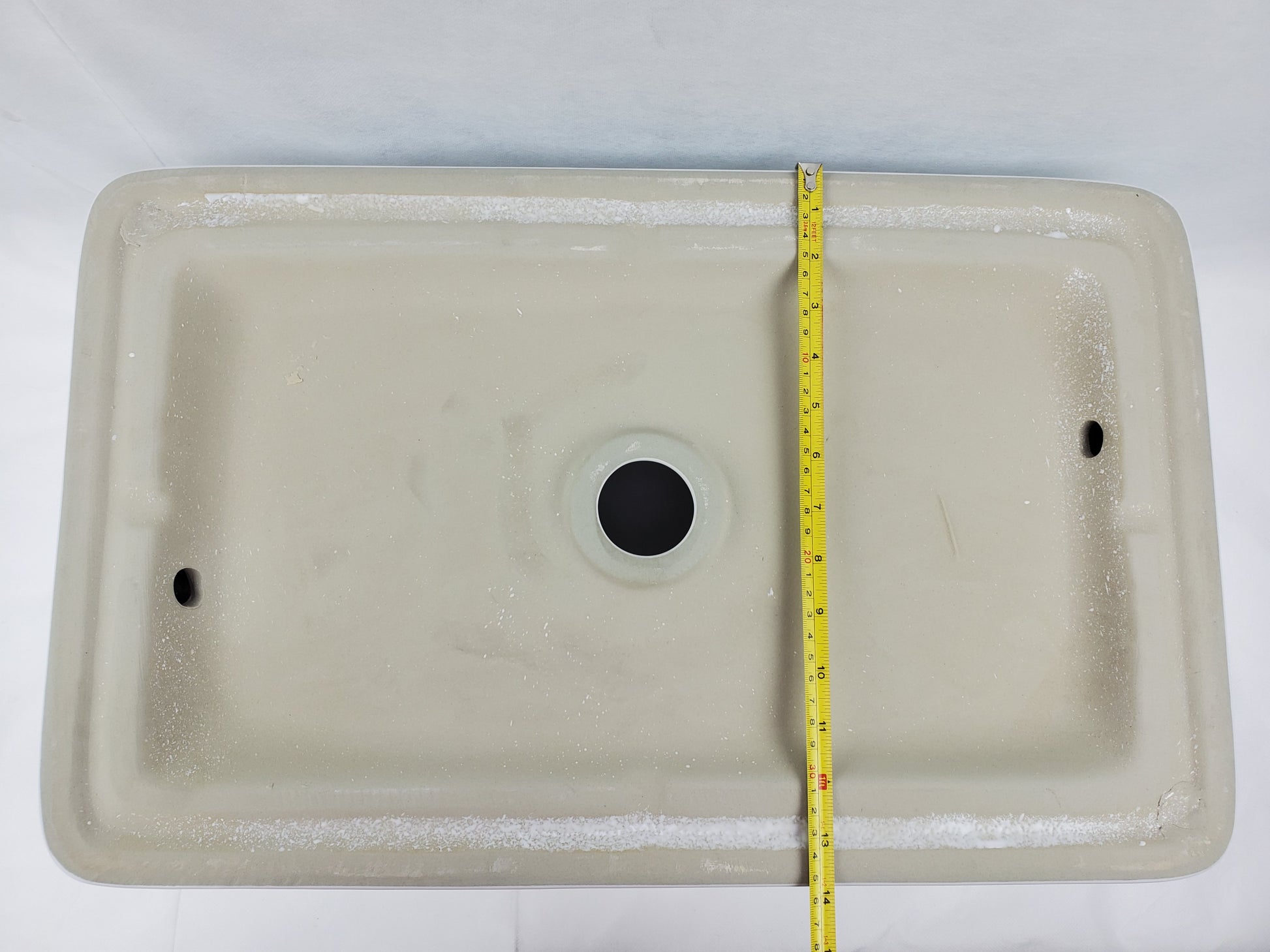 23-in. x 14.6-in. Rectangle Bathroom Vessel Sink White Enamel Glaze