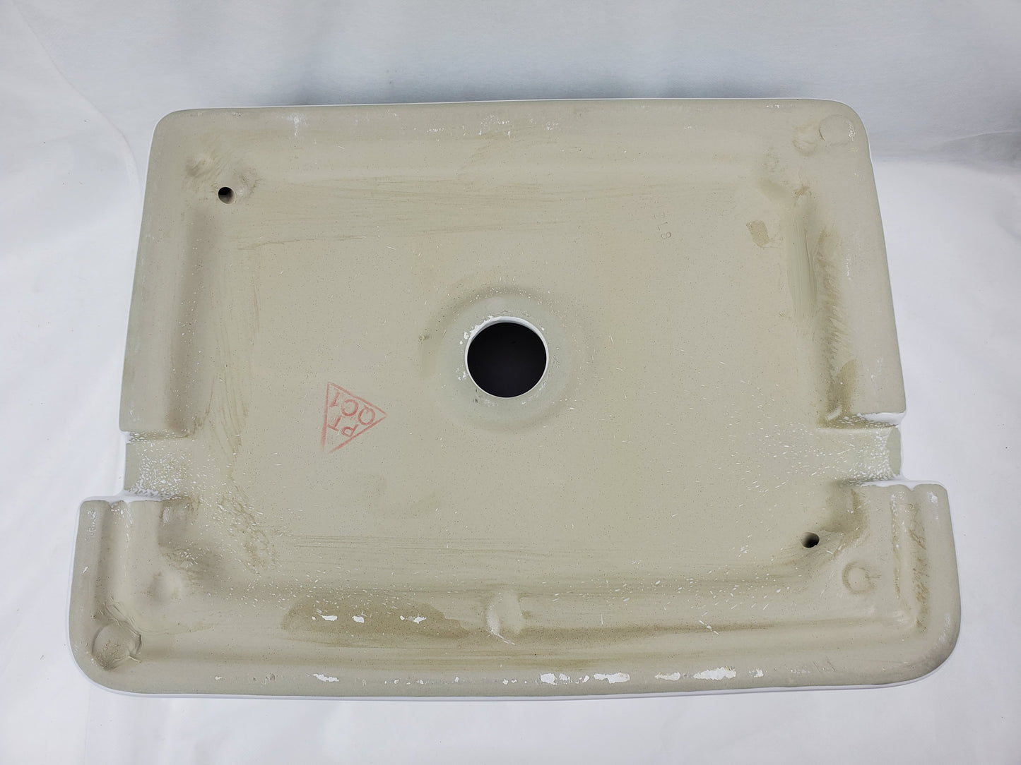 23.6-in. x 13.4-in. Rectangle Bathroom Vessel Sink White Enamel Glaze