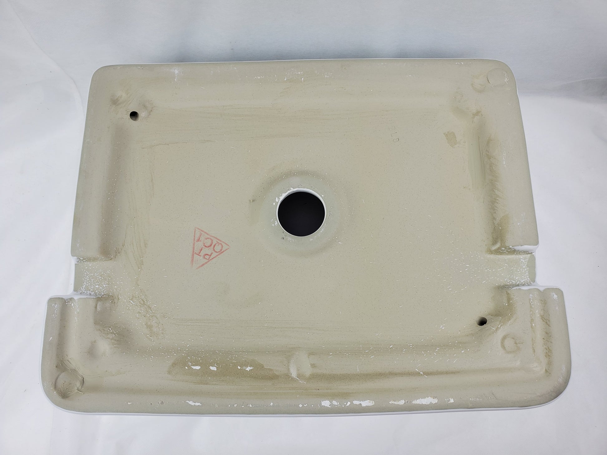 23.6-in. x 13.4-in. Rectangle Bathroom Vessel Sink White Enamel Glaze