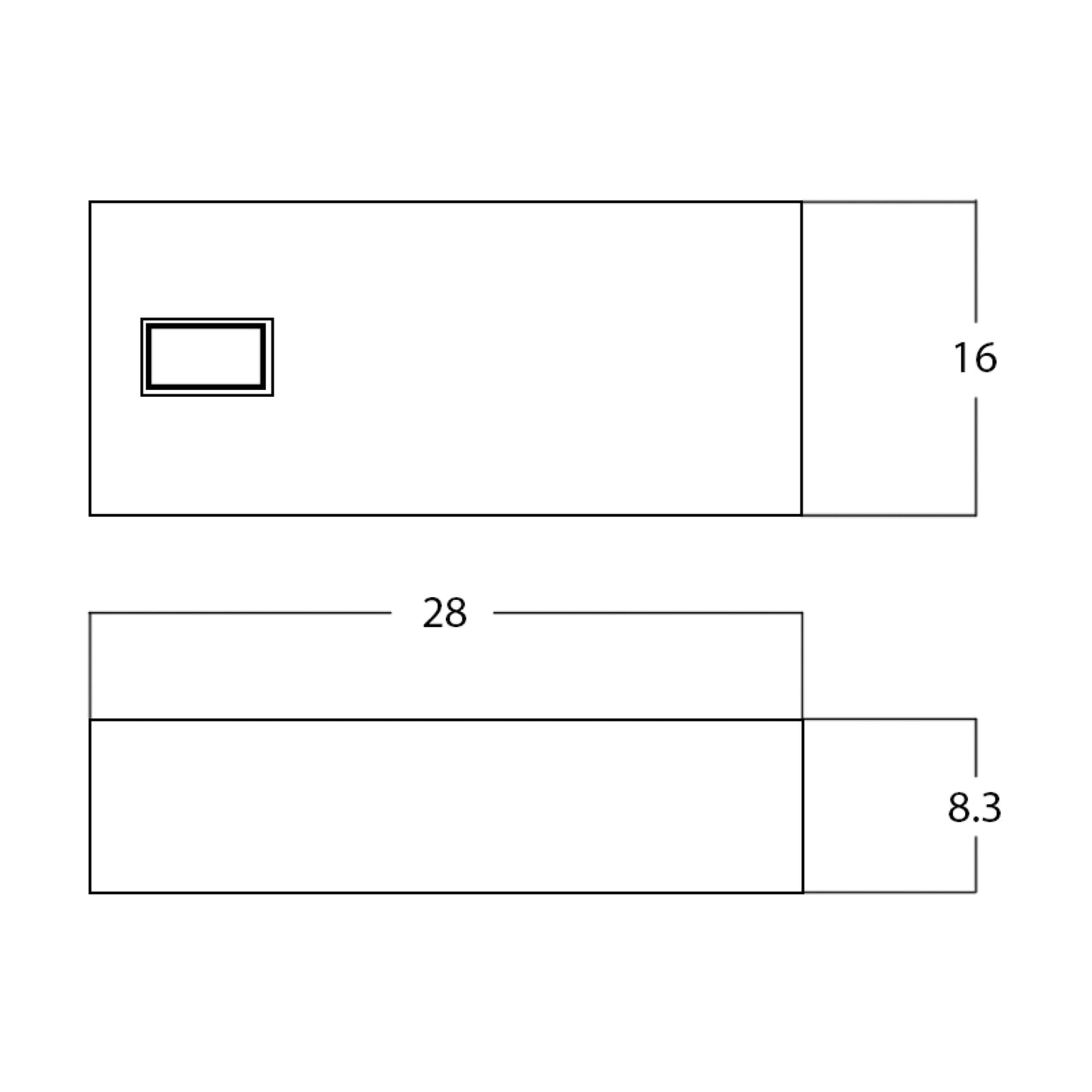 28-in. x 16-in. Rectangle Bathroom Vessel Sink White Enamel Glaze