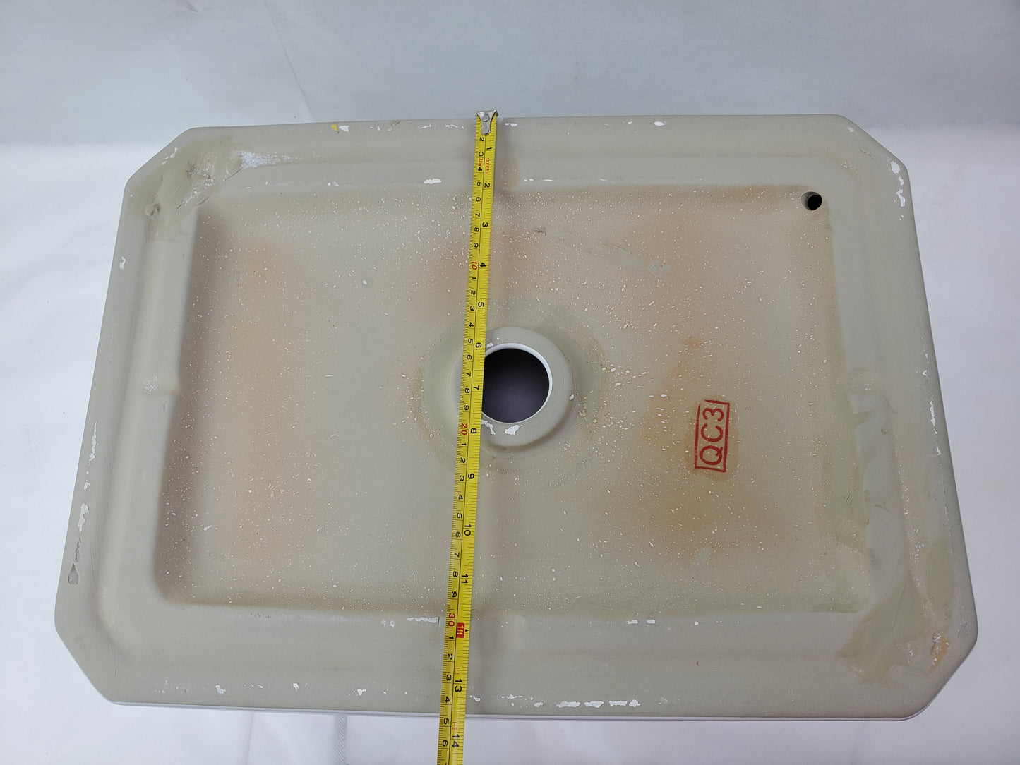 19.7-in. x 14.4-in. Rectangle Bathroom Vessel Sink White Enamel Glaze