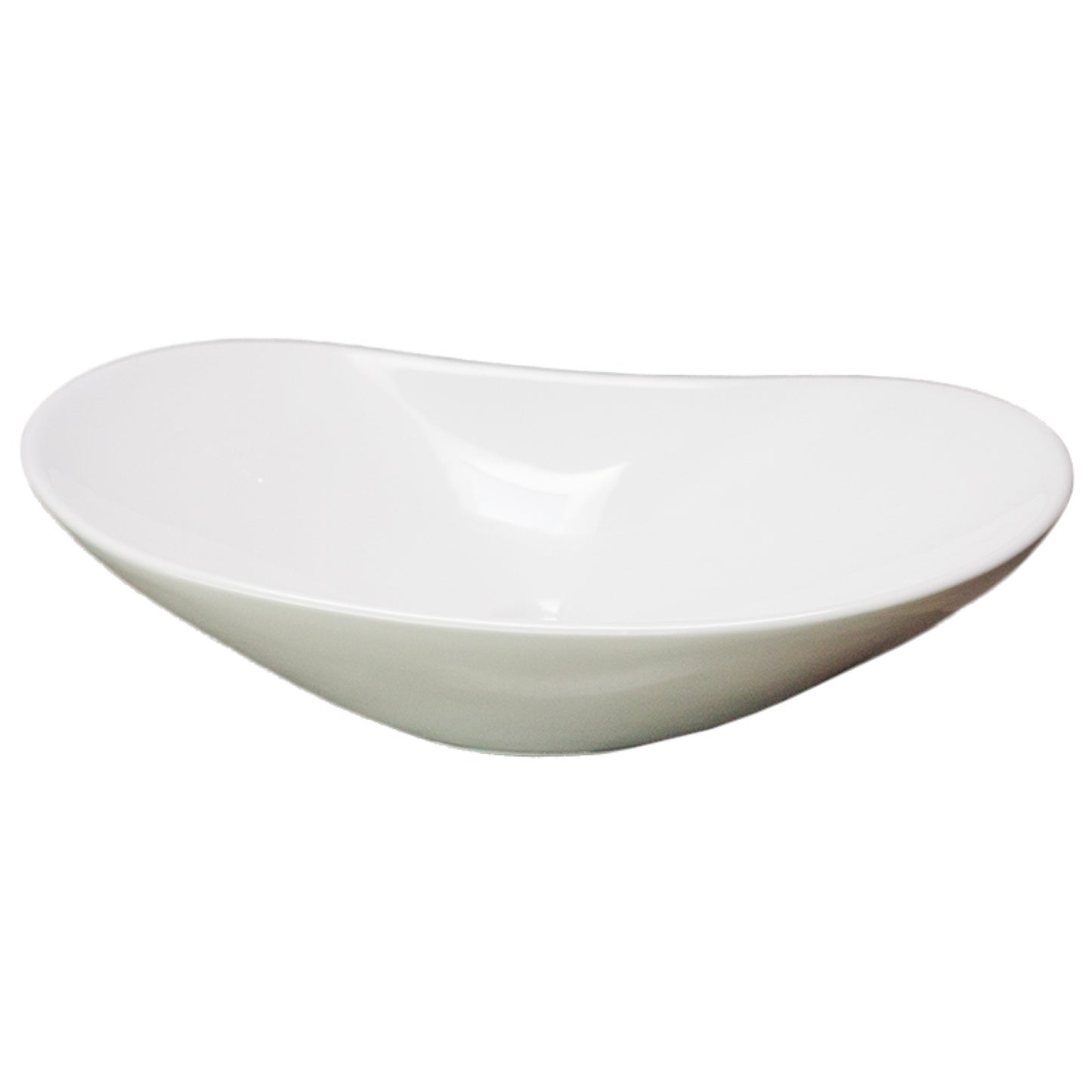 24.2-in. x 14.2-in. Oval Bathroom Vessel Sink White Enamel Glaze