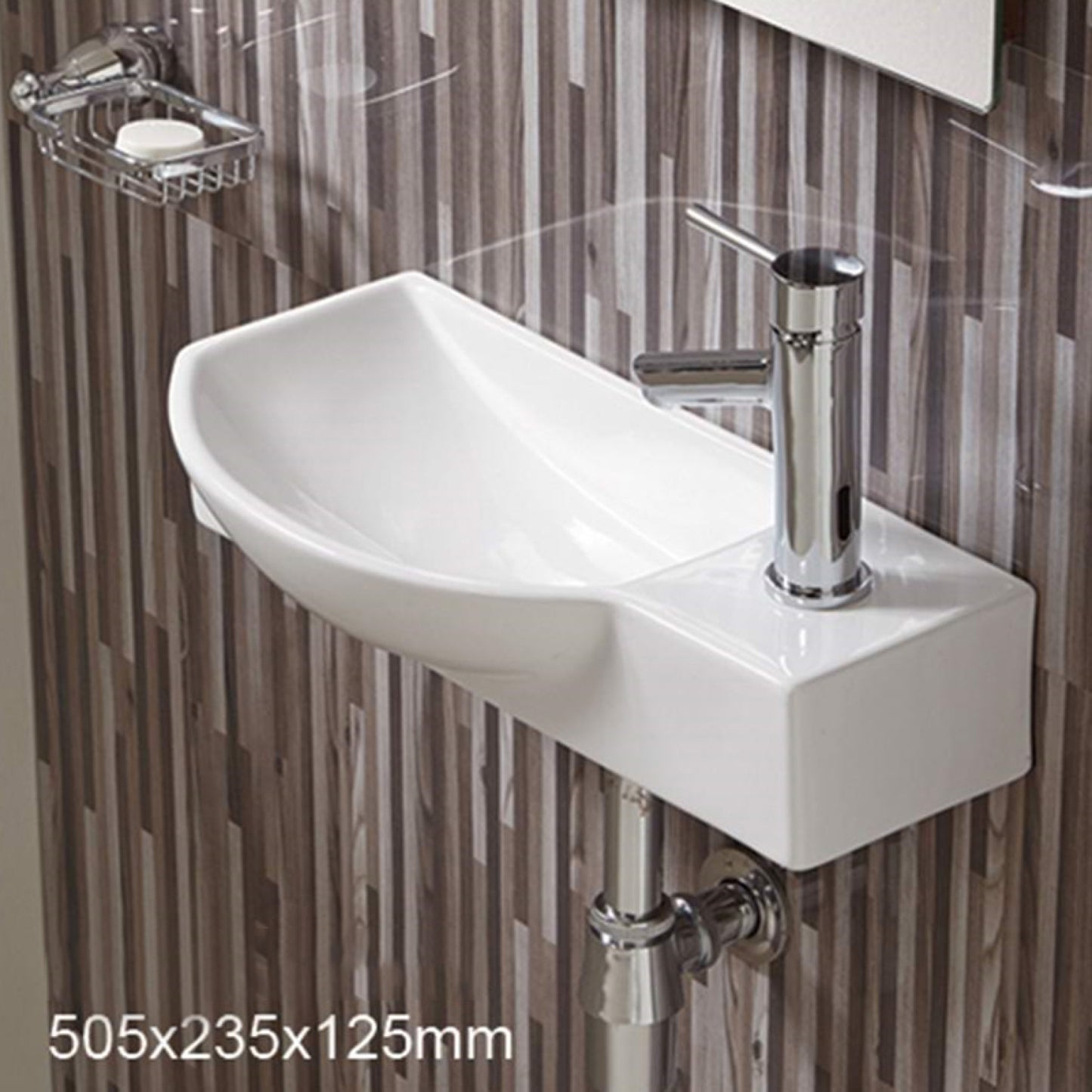 19.9-in. x 9.3-in. Rectangle Bathroom Vessel Sink White Enamel Glaze