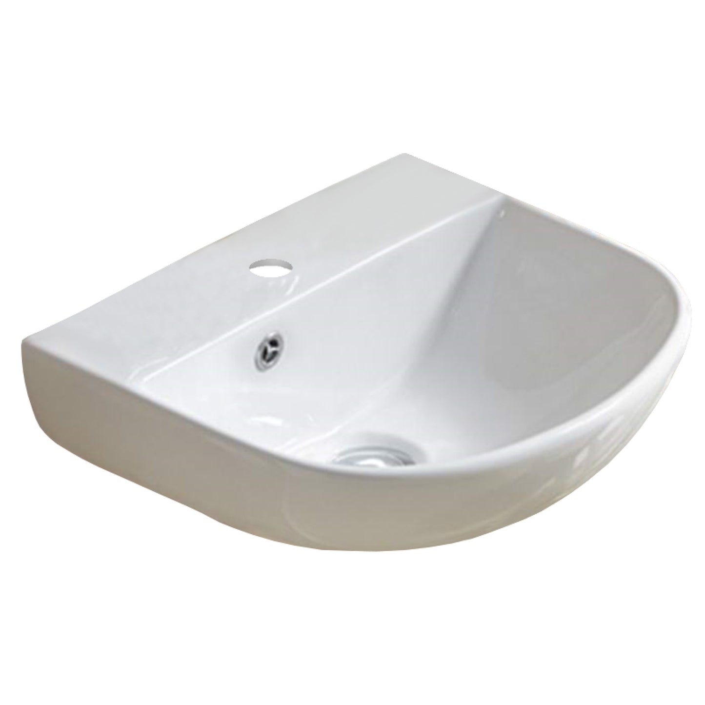 17.3-in. x 14.4-in. Rectangle Bathroom Vessel Sink White Enamel Glaze