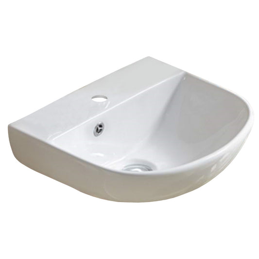 17.3-in. x 14.4-in. Rectangle Bathroom Vessel Sink White Enamel Glaze