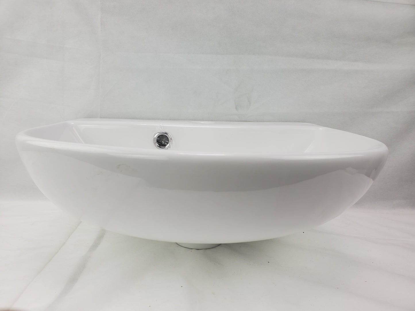 17.3-in. x 14.4-in. Rectangle Bathroom Vessel Sink White Enamel Glaze