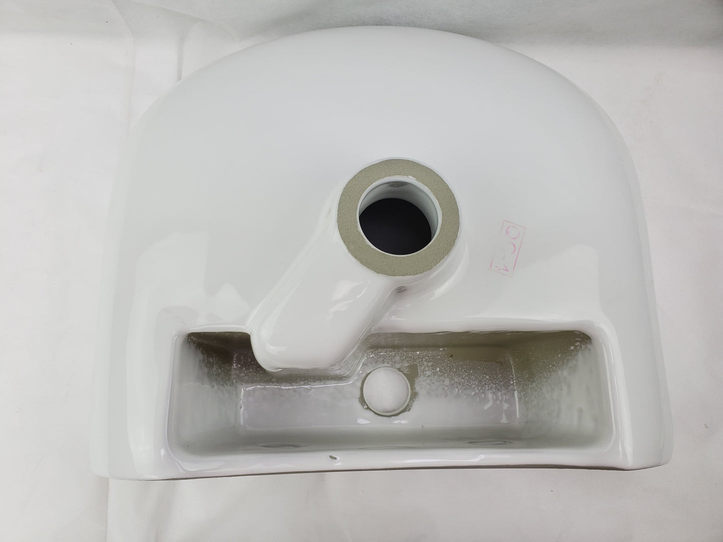 17.3-in. x 14.4-in. Rectangle Bathroom Vessel Sink White Enamel Glaze