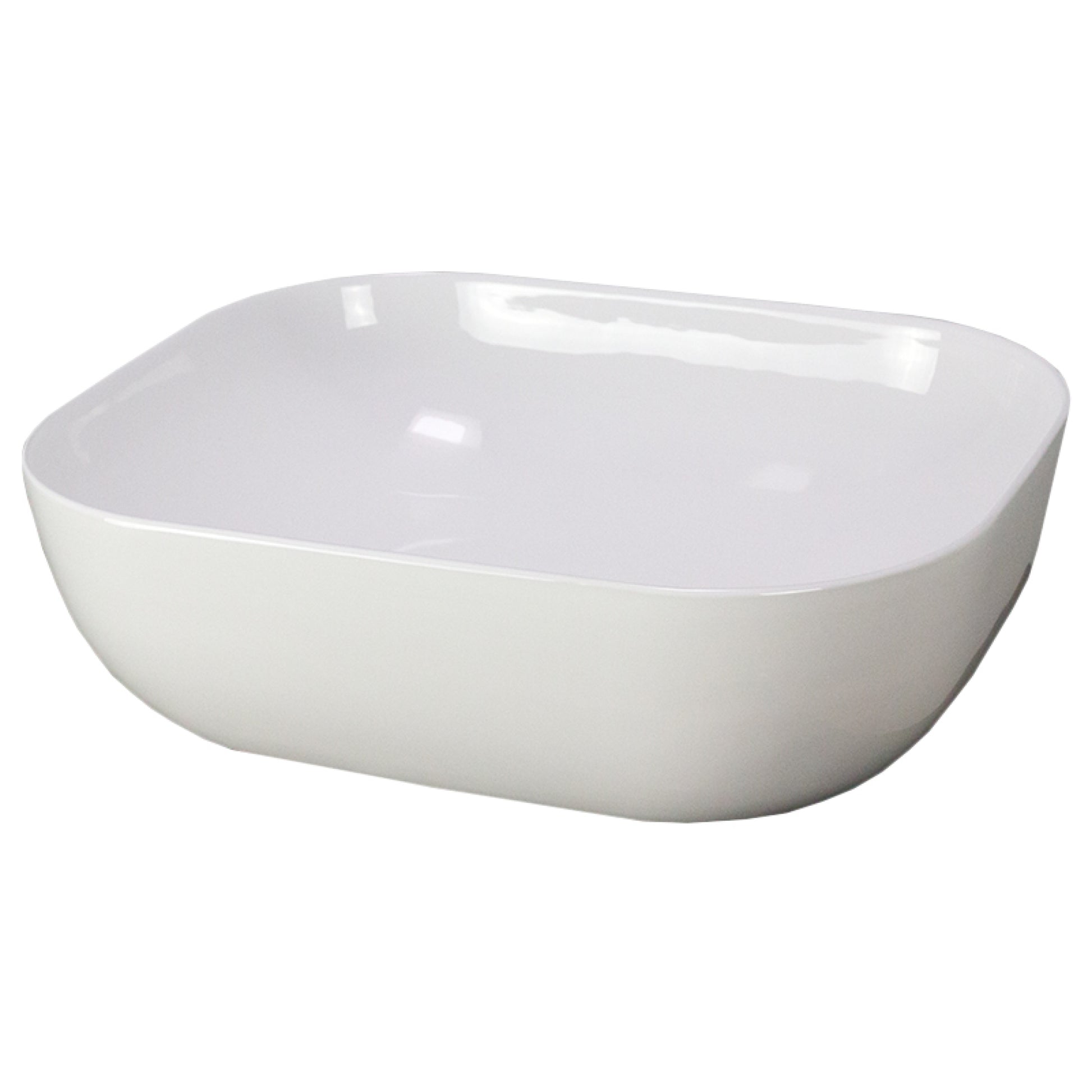 19.9-in. x 15.9-in. Rectangle Bathroom Vessel Sink White Enamel Glaze