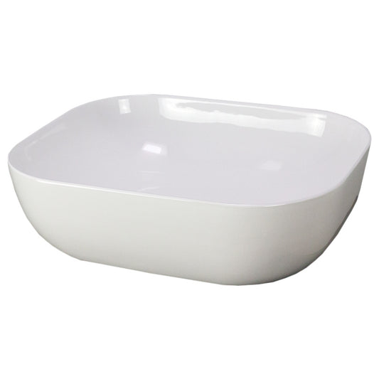 19.9-in. x 15.9-in. Rectangle Bathroom Vessel Sink White Enamel Glaze