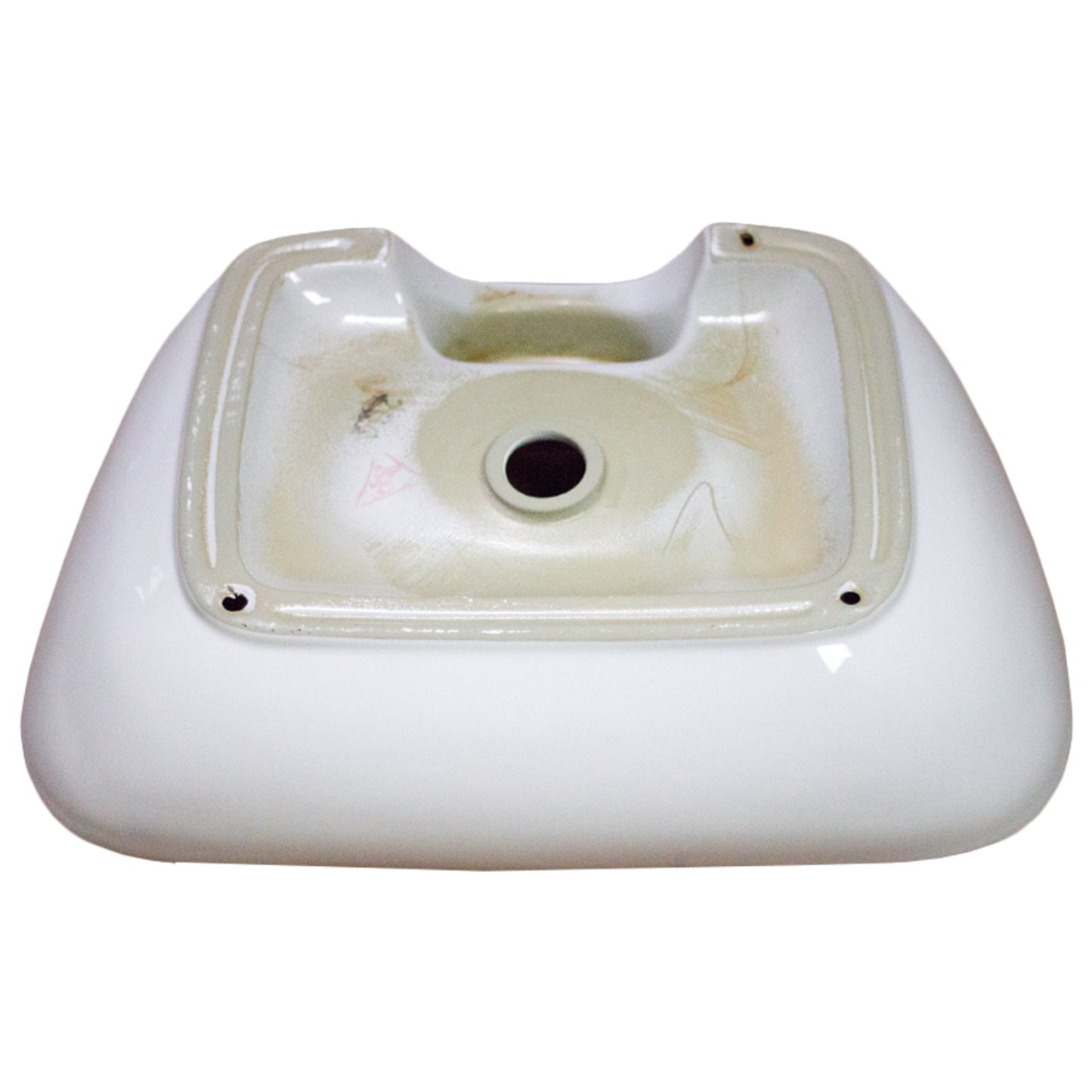 24-in. x 16.3-in. Rectangle Bathroom Vessel Sink White Enamel Glaze