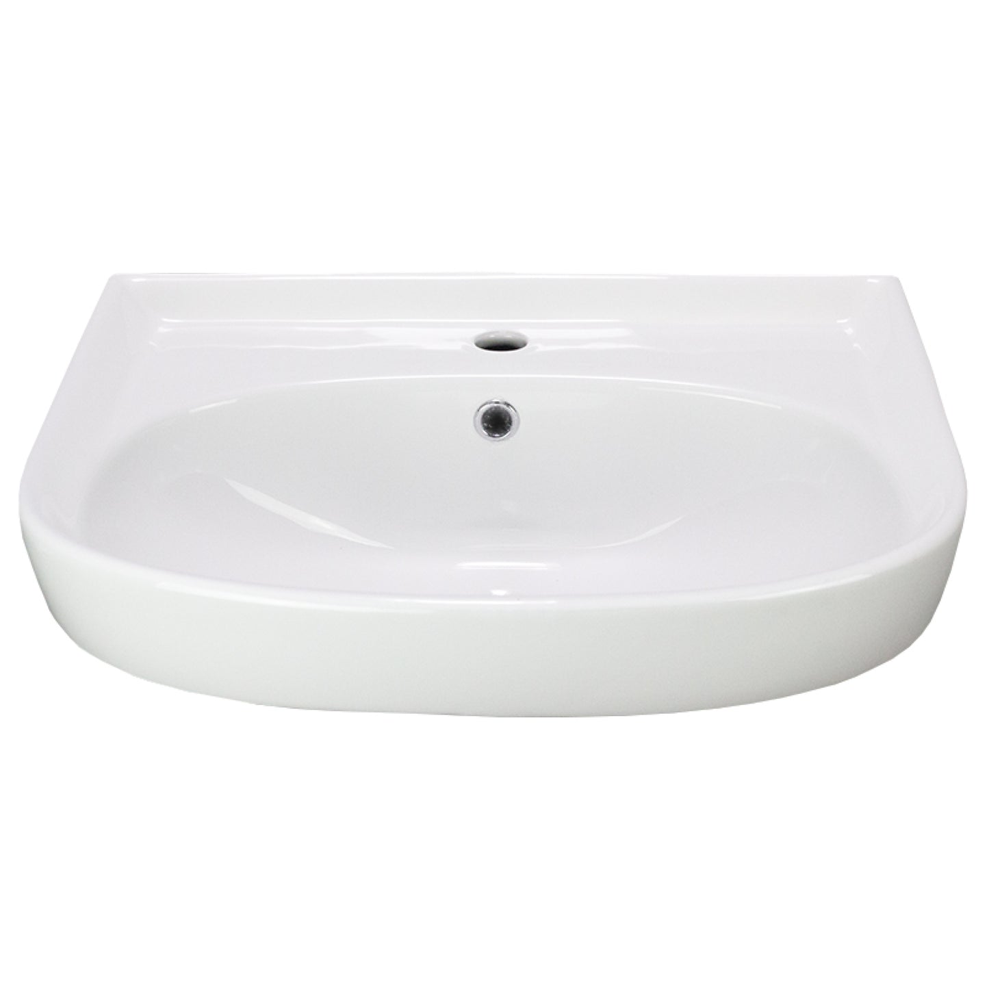 22-in. x 17.7-in. Rectangle Bathroom Vessel Sink White Enamel Glaze