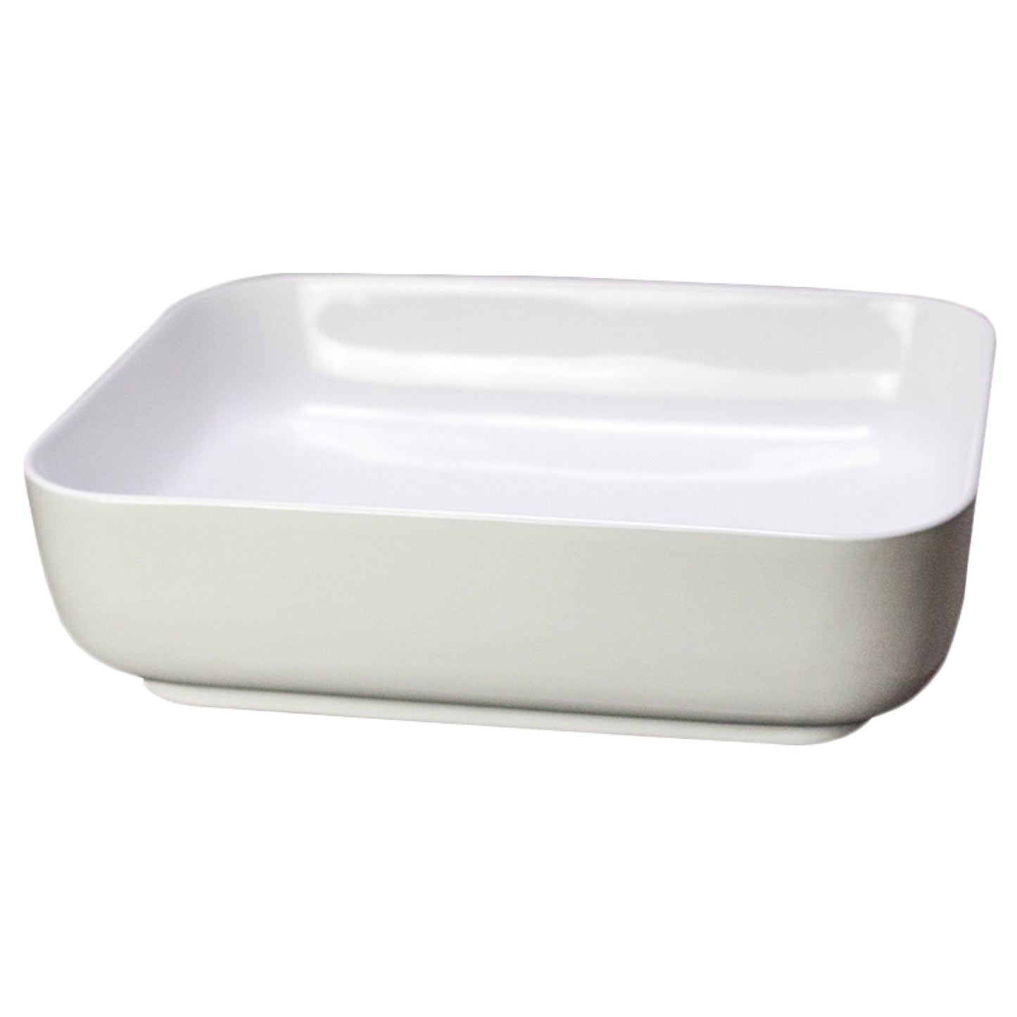 19.7-in. x 15.4-in. Rectangle Bathroom Vessel Sink White Enamel Glaze