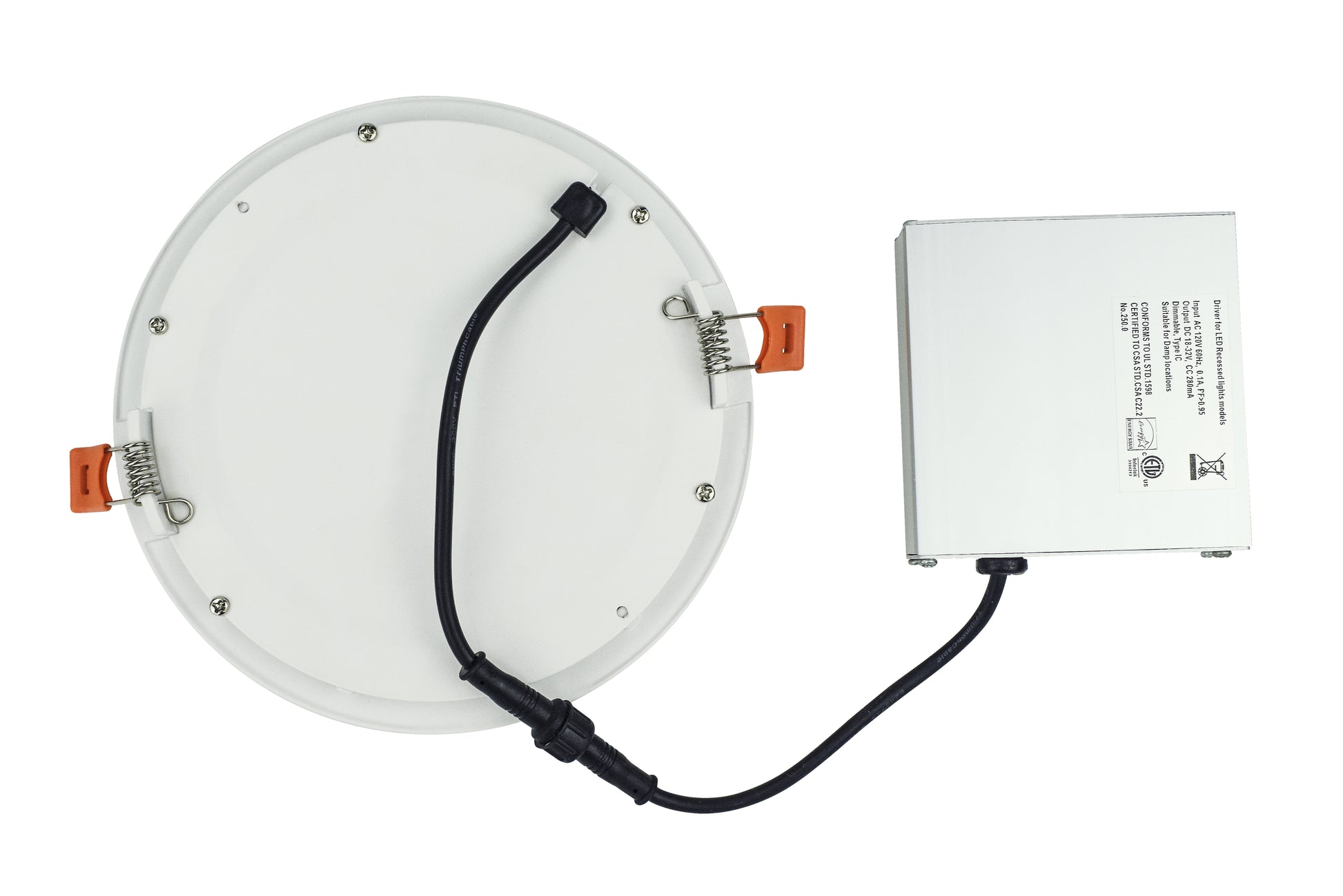 4-in. W Round Aluminum Semi-Recessed Pot Light In White Color