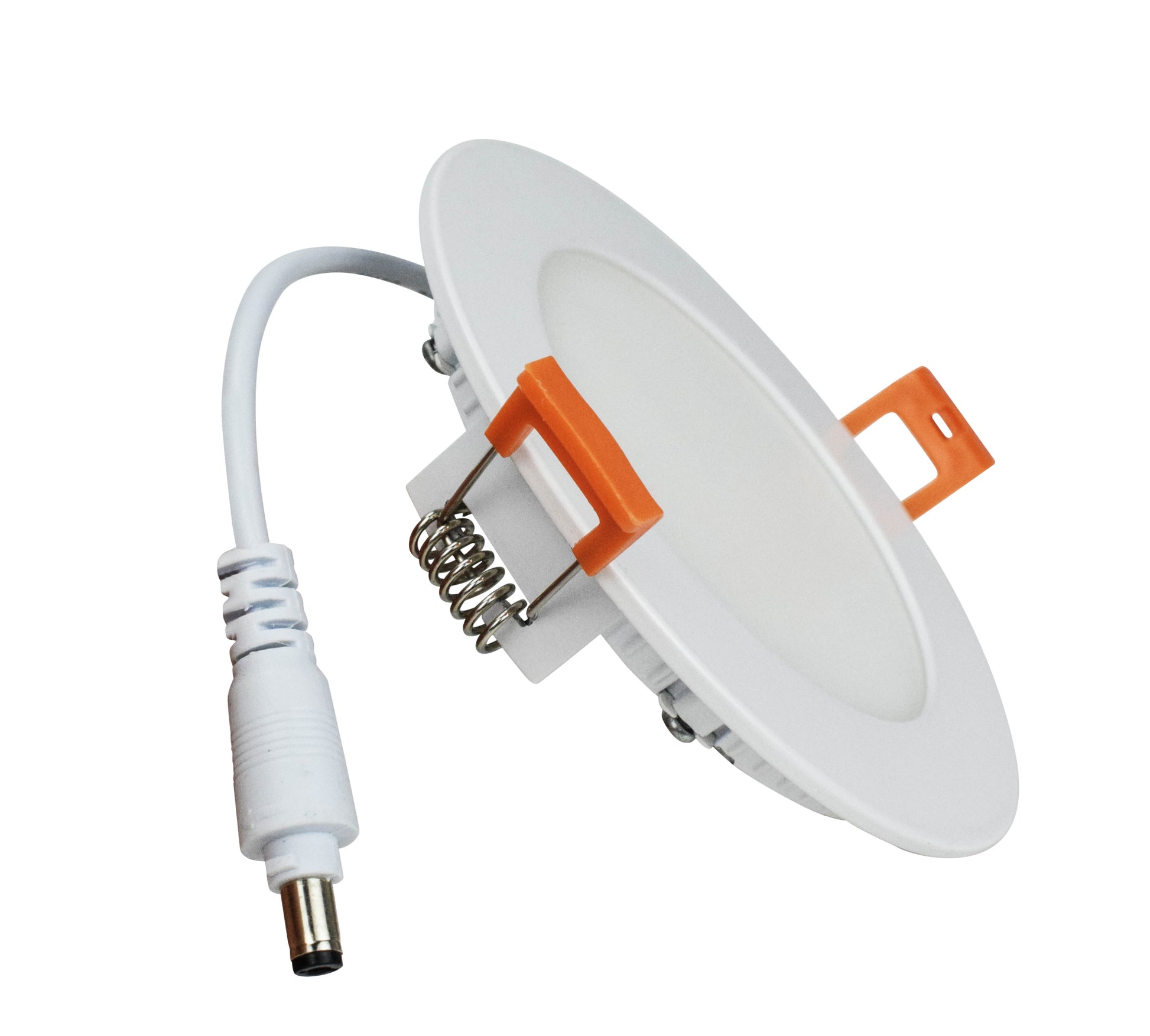 4-in. W Round Aluminum Semi-Recessed Pot Light In White Color