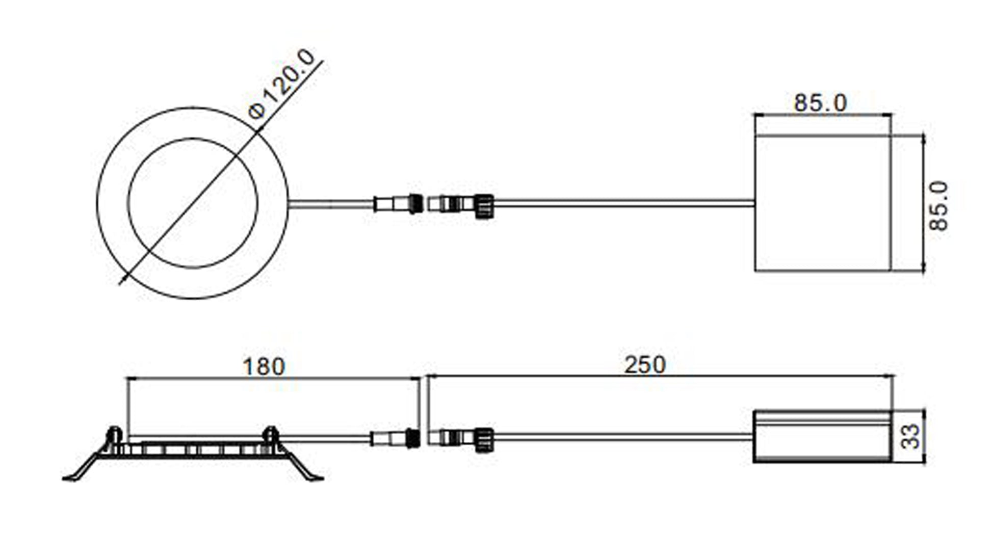 4-in. W Round Aluminum Semi-Recessed Pot Light In White Color