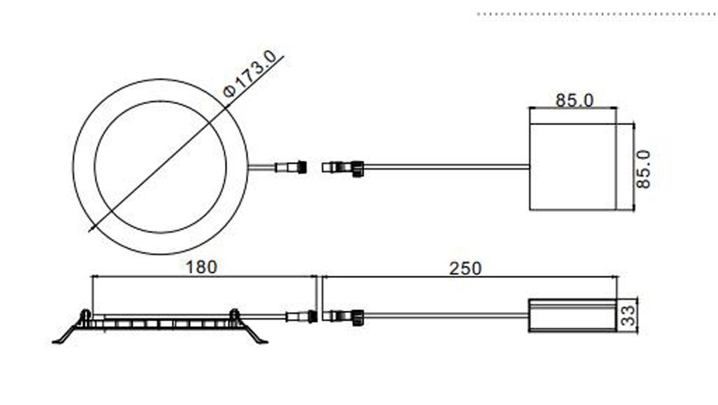 6-in. W Round Aluminum Semi-Recessed Pot Light In White Color