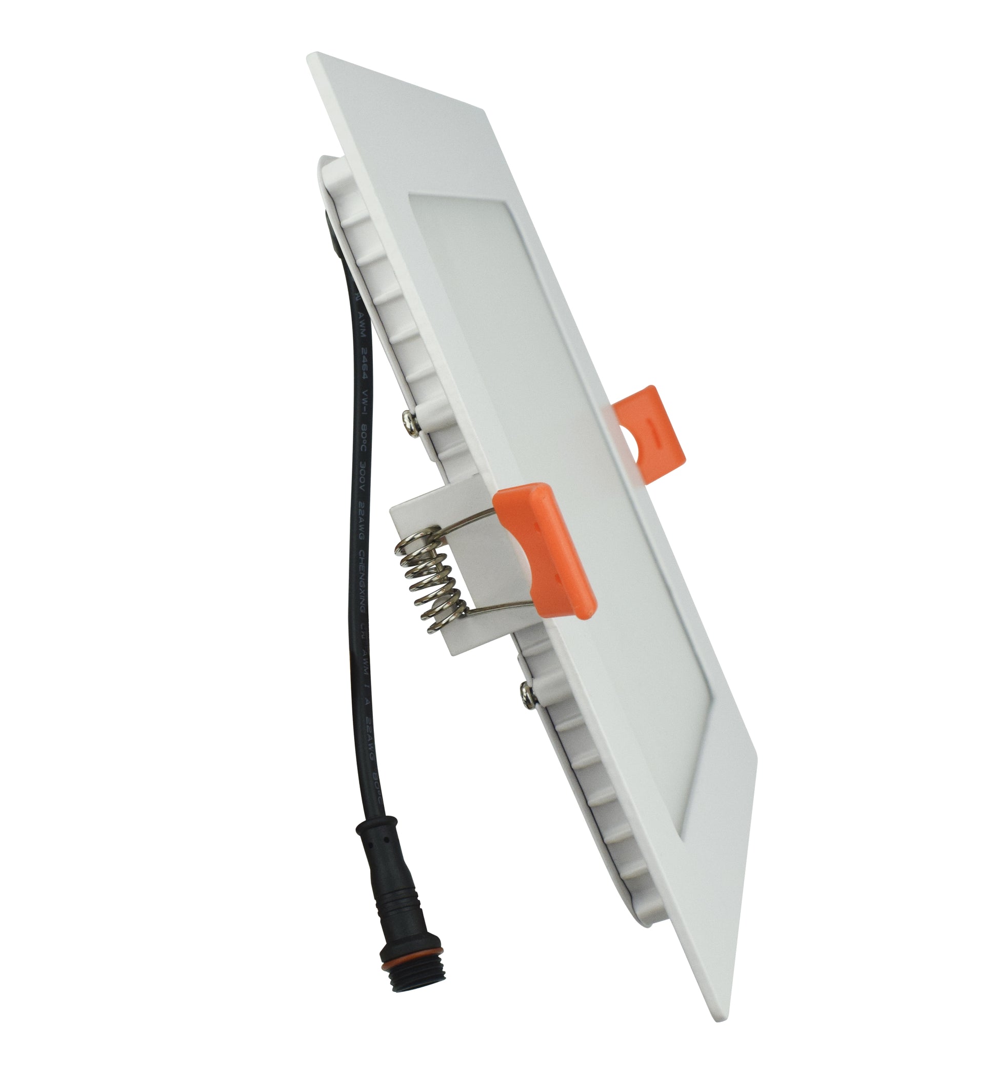 4-in. W Square Aluminum Semi-Recessed Pot Light In White Color