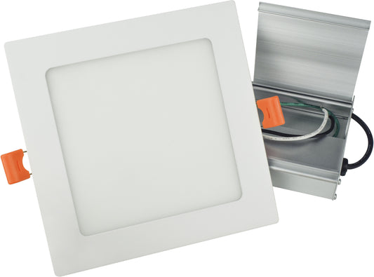 6-in. W Square Aluminum Semi-Recessed Pot Light In White Color