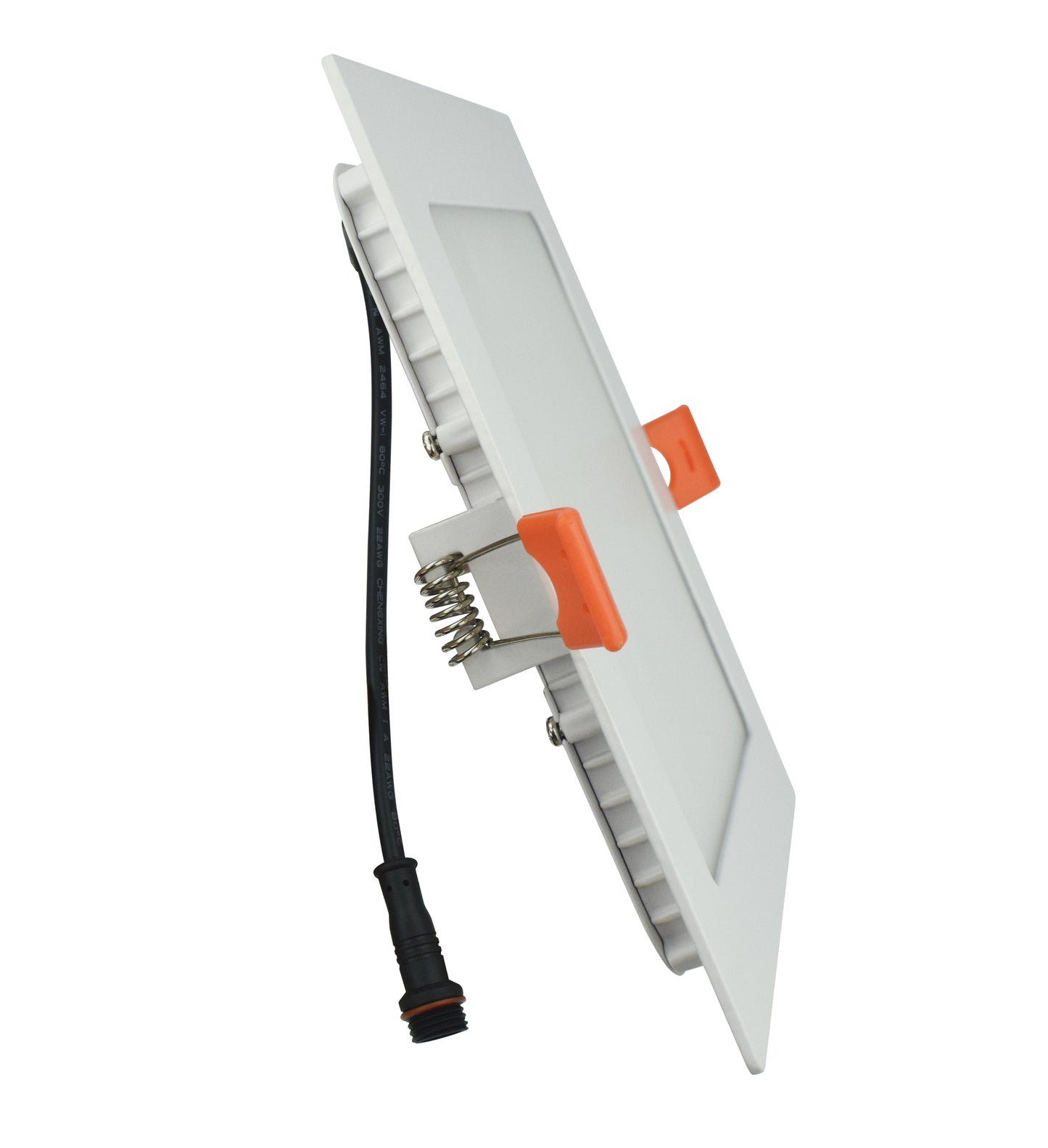 6-in. W Square Aluminum Semi-Recessed Pot Light In White Color