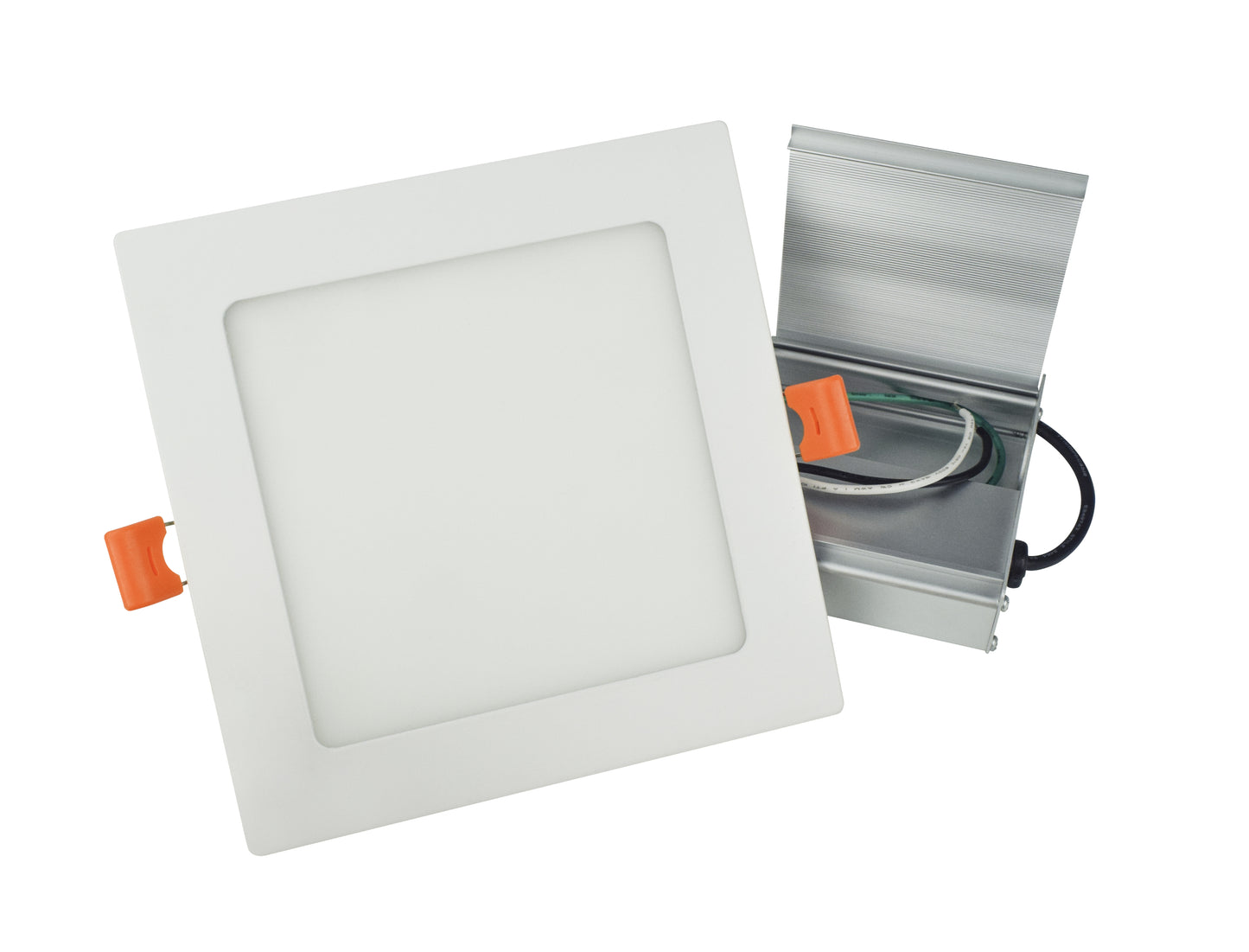 6-in. W Square Aluminum Semi-Recessed Pot Light In White Color