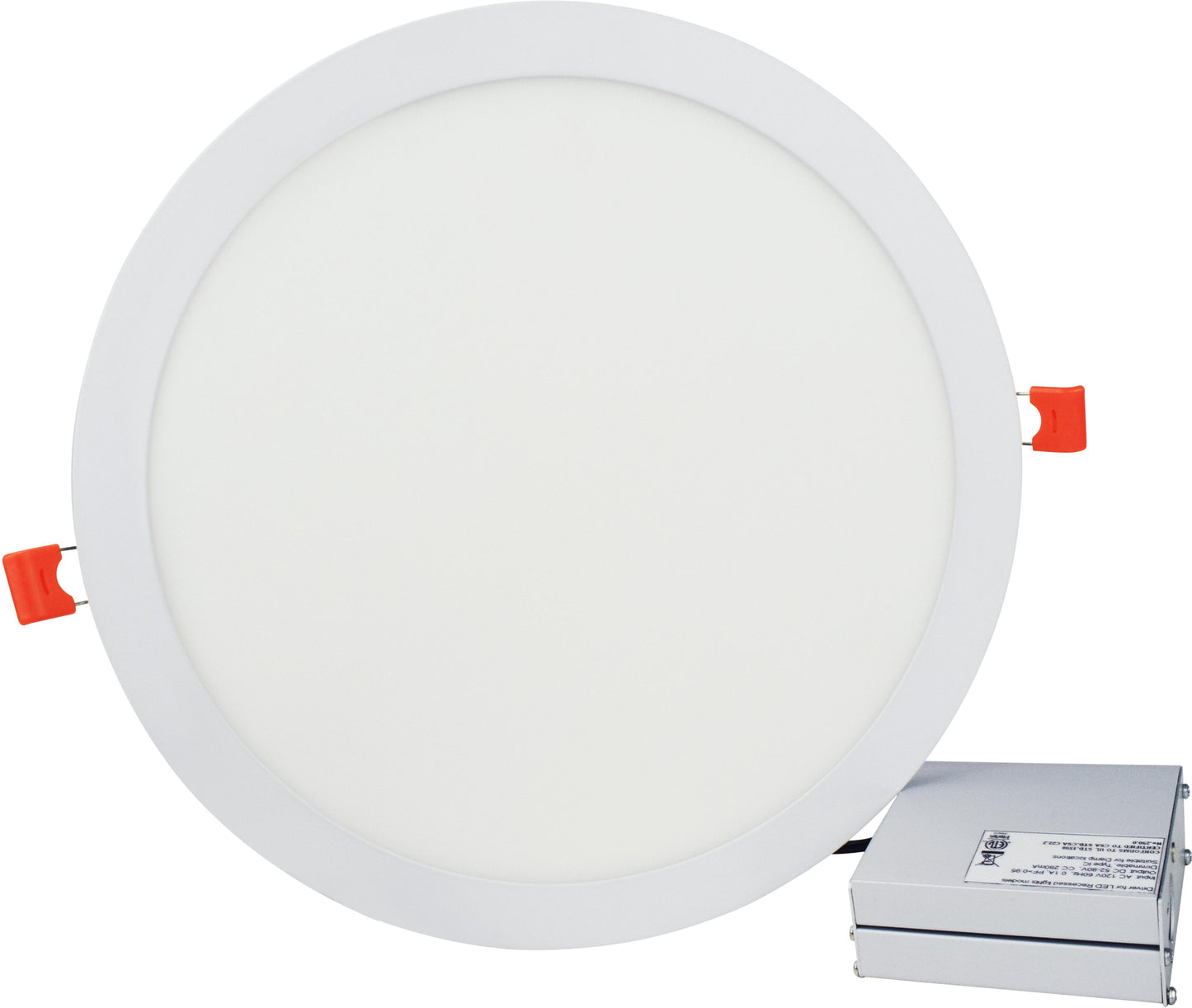 12-in. W Round Aluminum Semi-Recessed Pot Light In White Color
