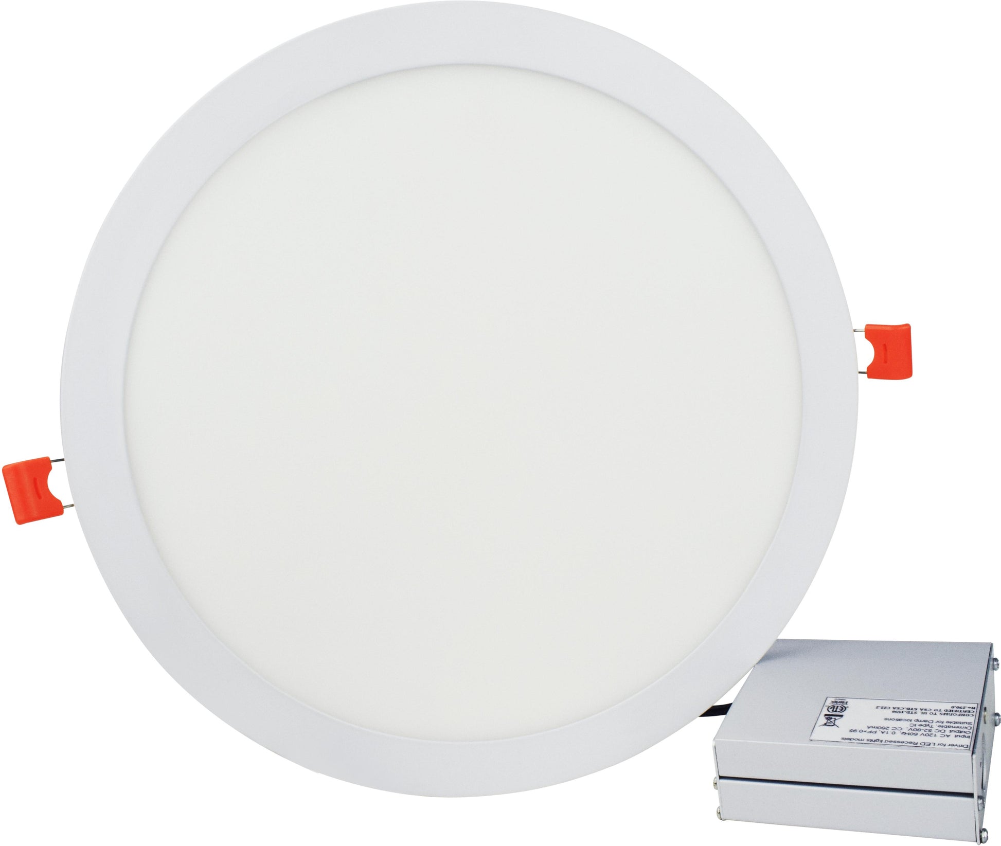 12-in. W Round Aluminum Semi-Recessed Pot Light In White Color