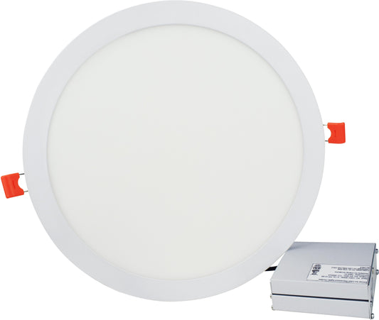 12-in. W Round Aluminum Semi-Recessed Pot Light In White Color