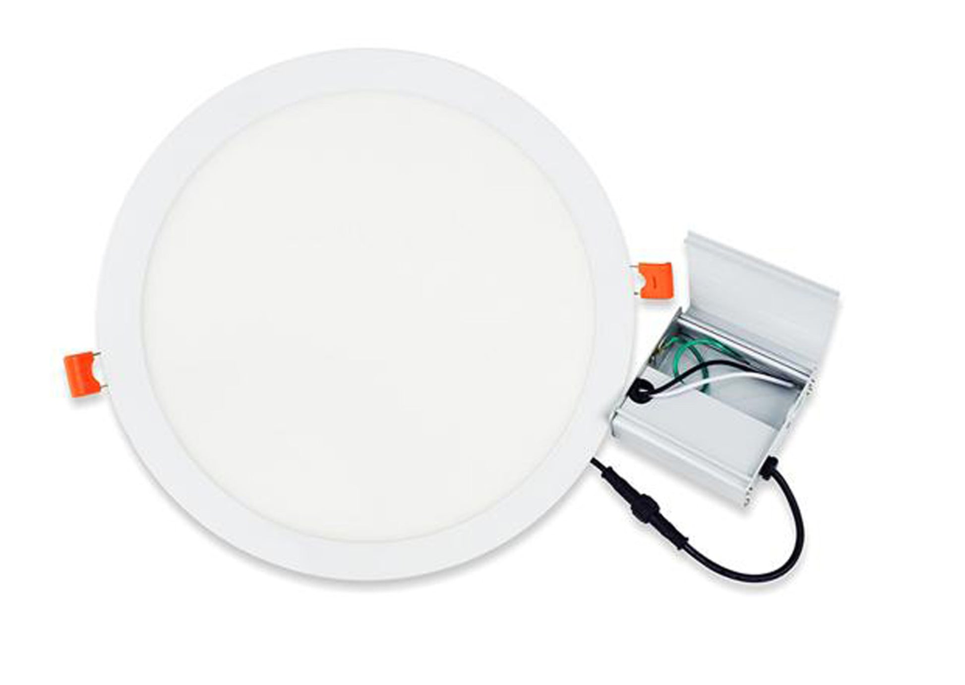 12-in. W Round Aluminum Semi-Recessed Pot Light In White Color